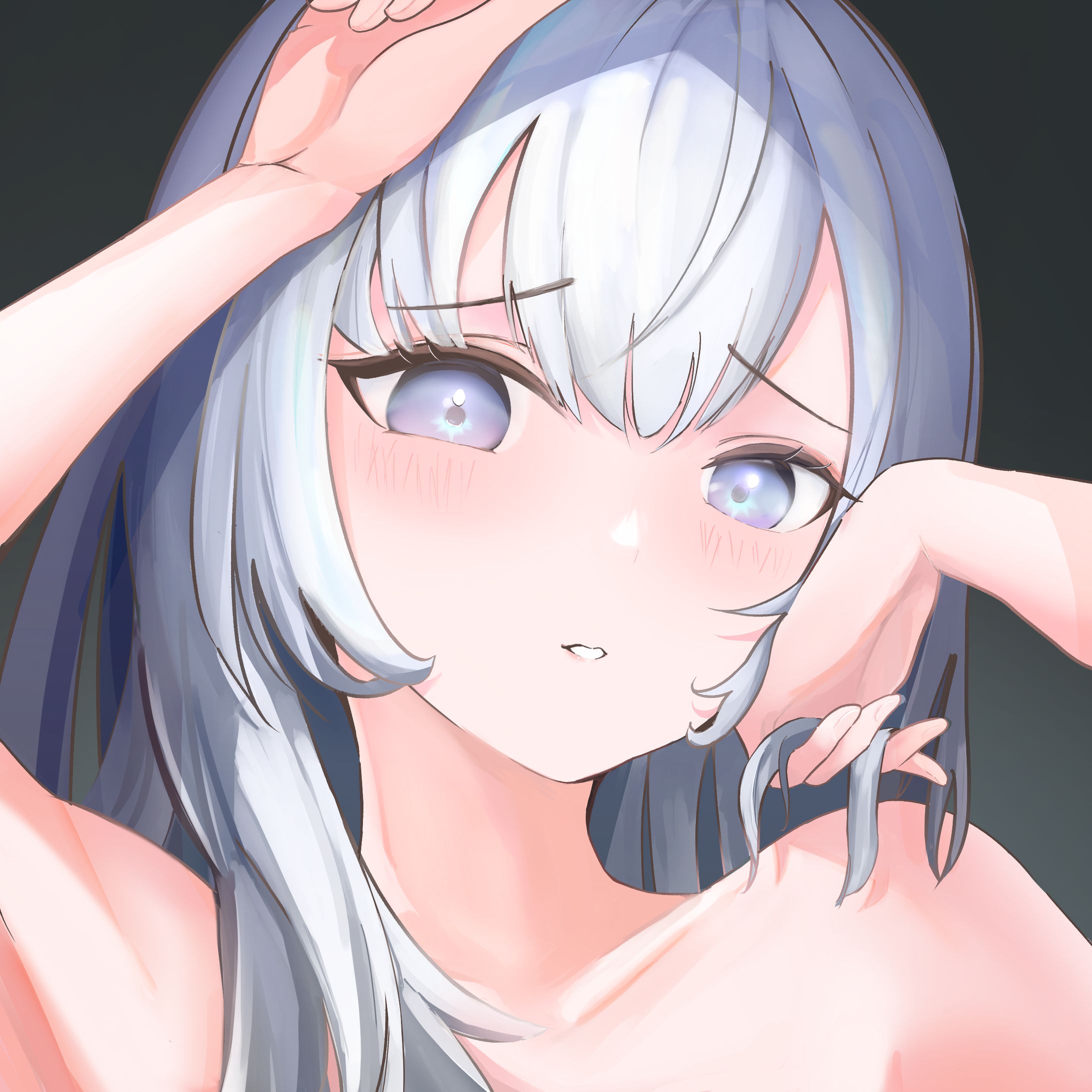 照れてる女の子-1