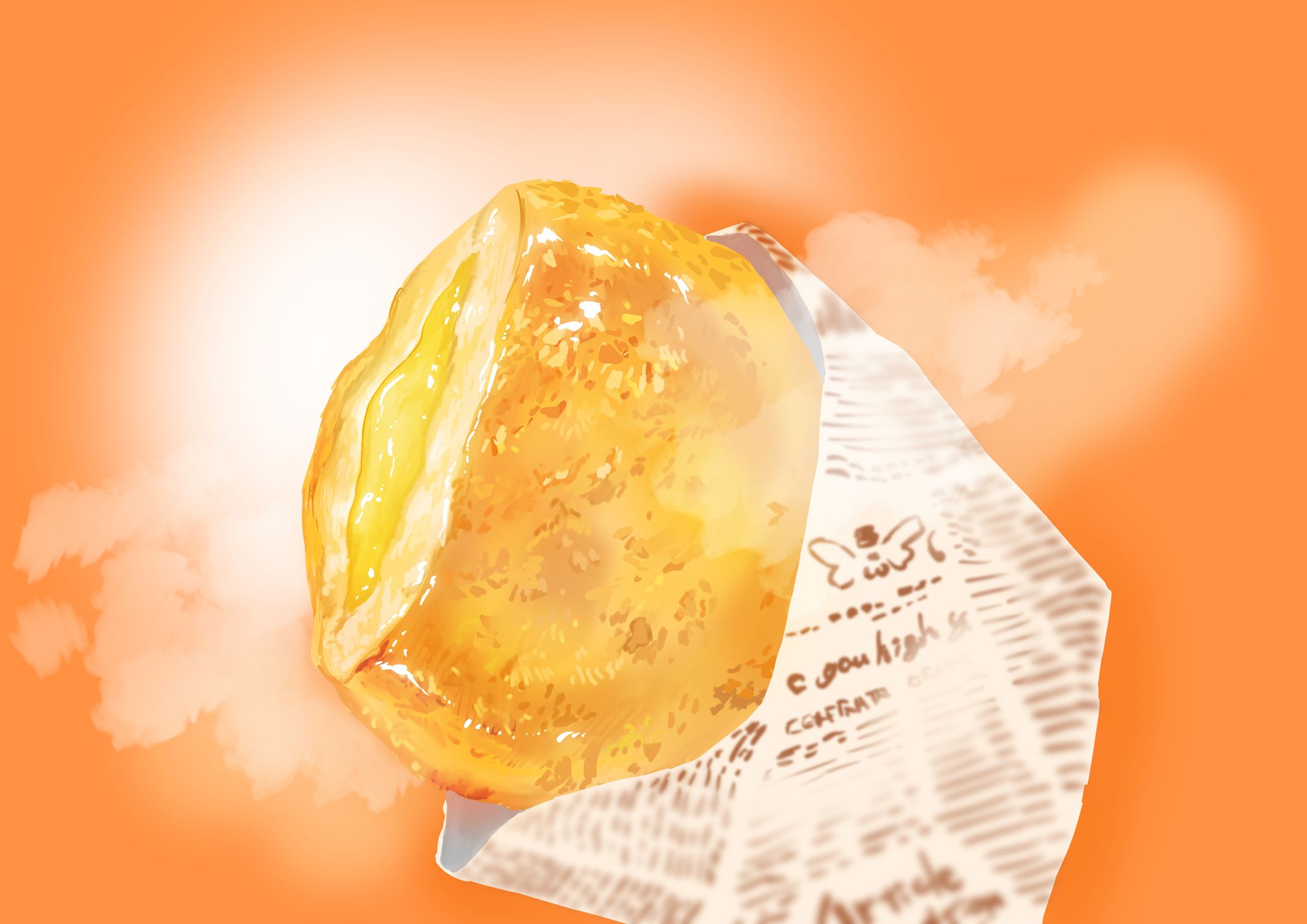 ポテト餅、唐揚げ、味噌田楽のイラスト-1