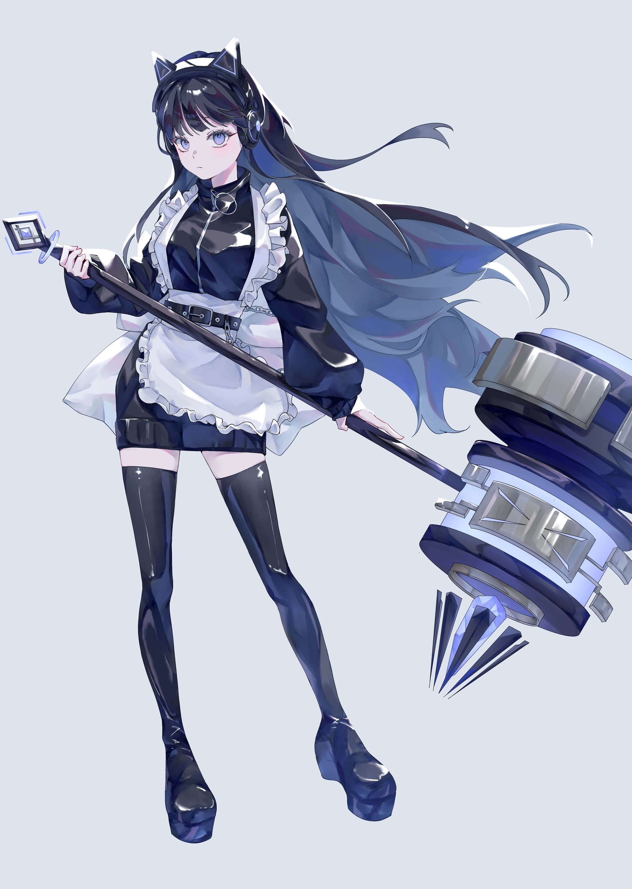 創作イラスト ジャージメイド-1