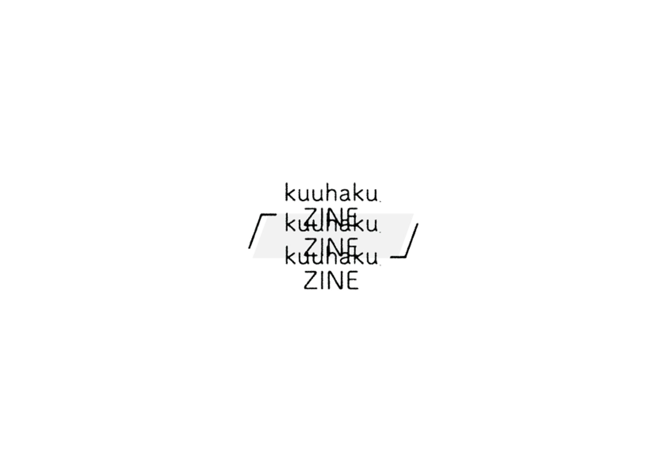 (2018年) kuuhaku.ZINE ロゴ制作-1