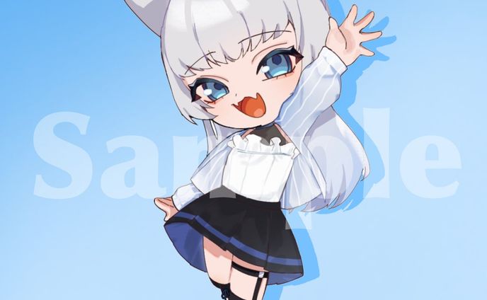 王女のブルーアネモネ号、ディフォルメイラスト