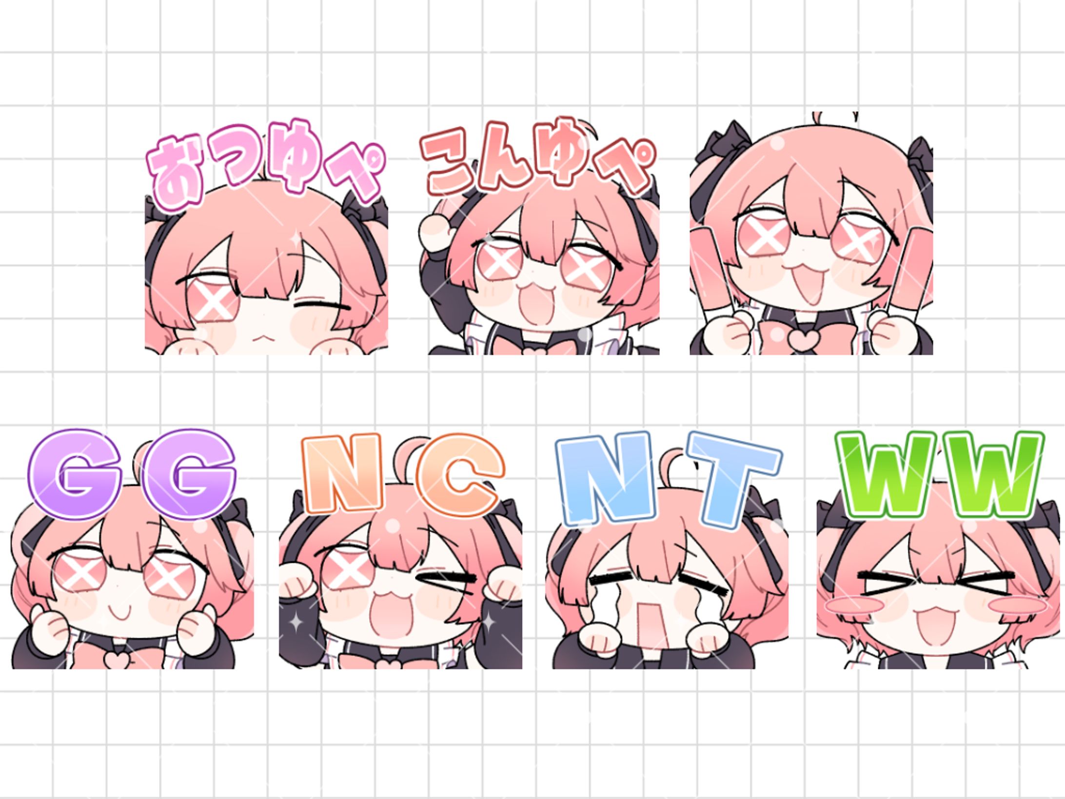 笑咲ゆぺ様 スタンプイラスト-1