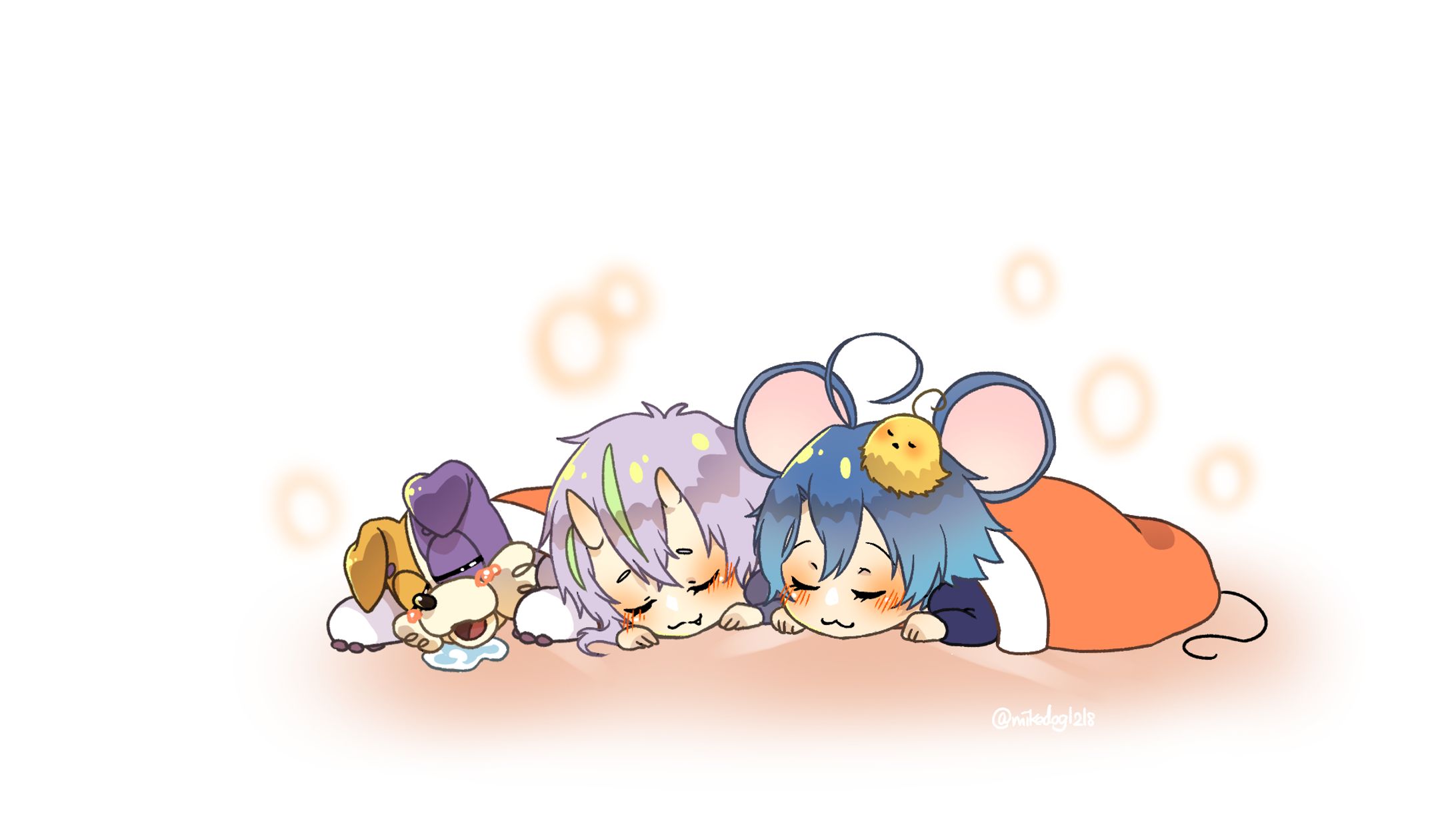 すやすや眠るミニキャラ-1
