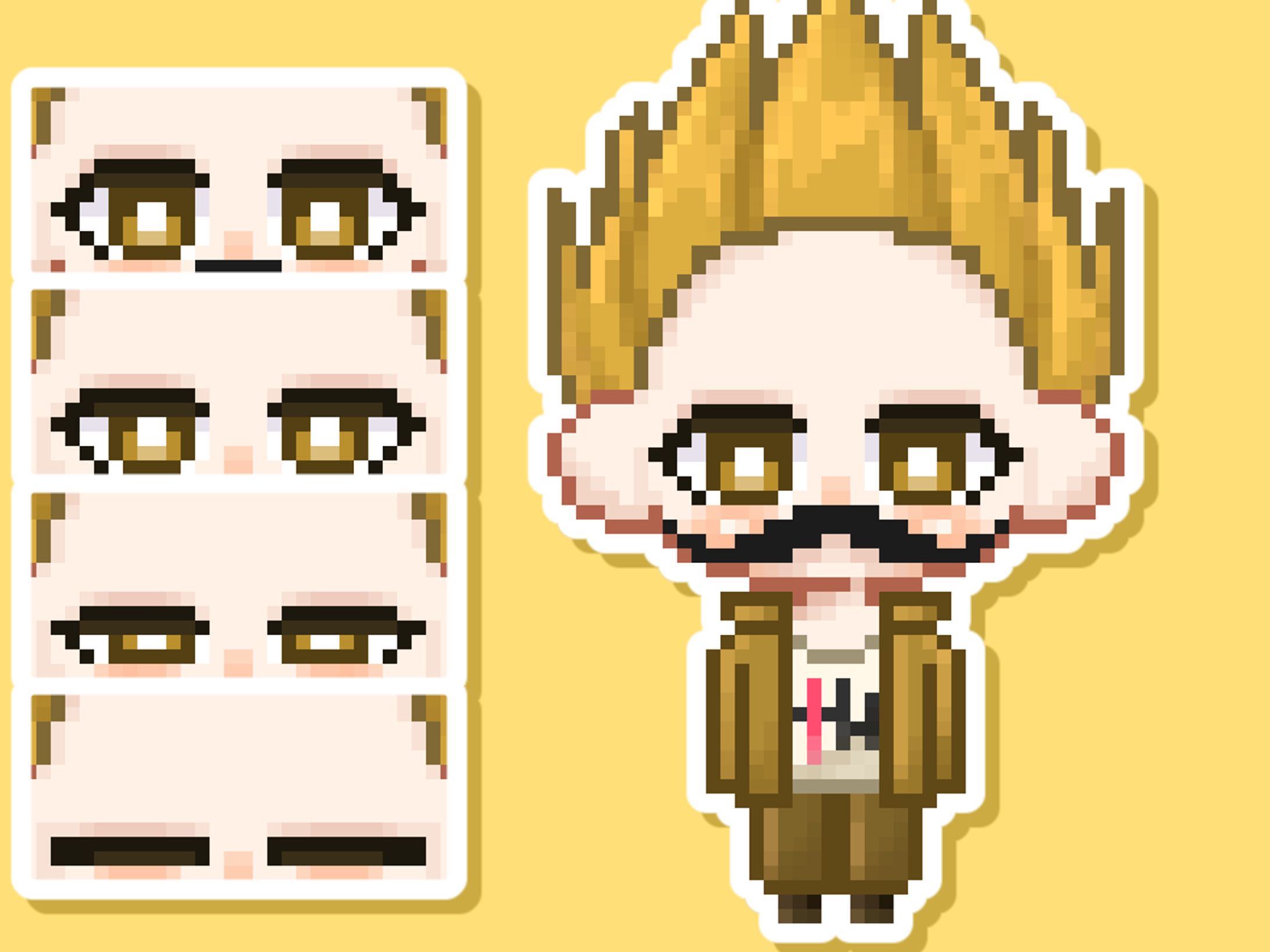 GIFドット絵-まんじゅう食べ吾郎-1