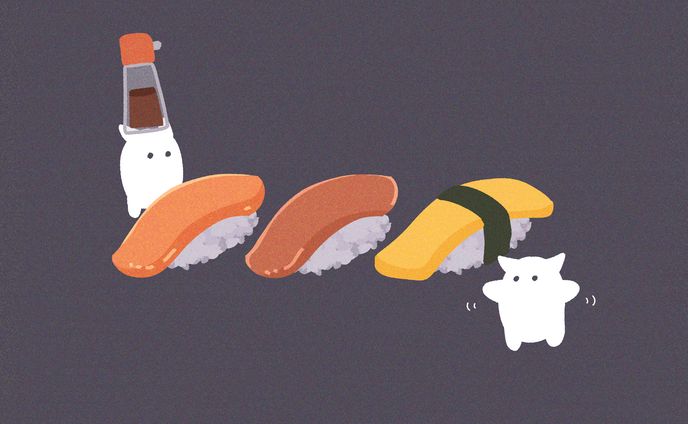 お寿司とごはんちゃん