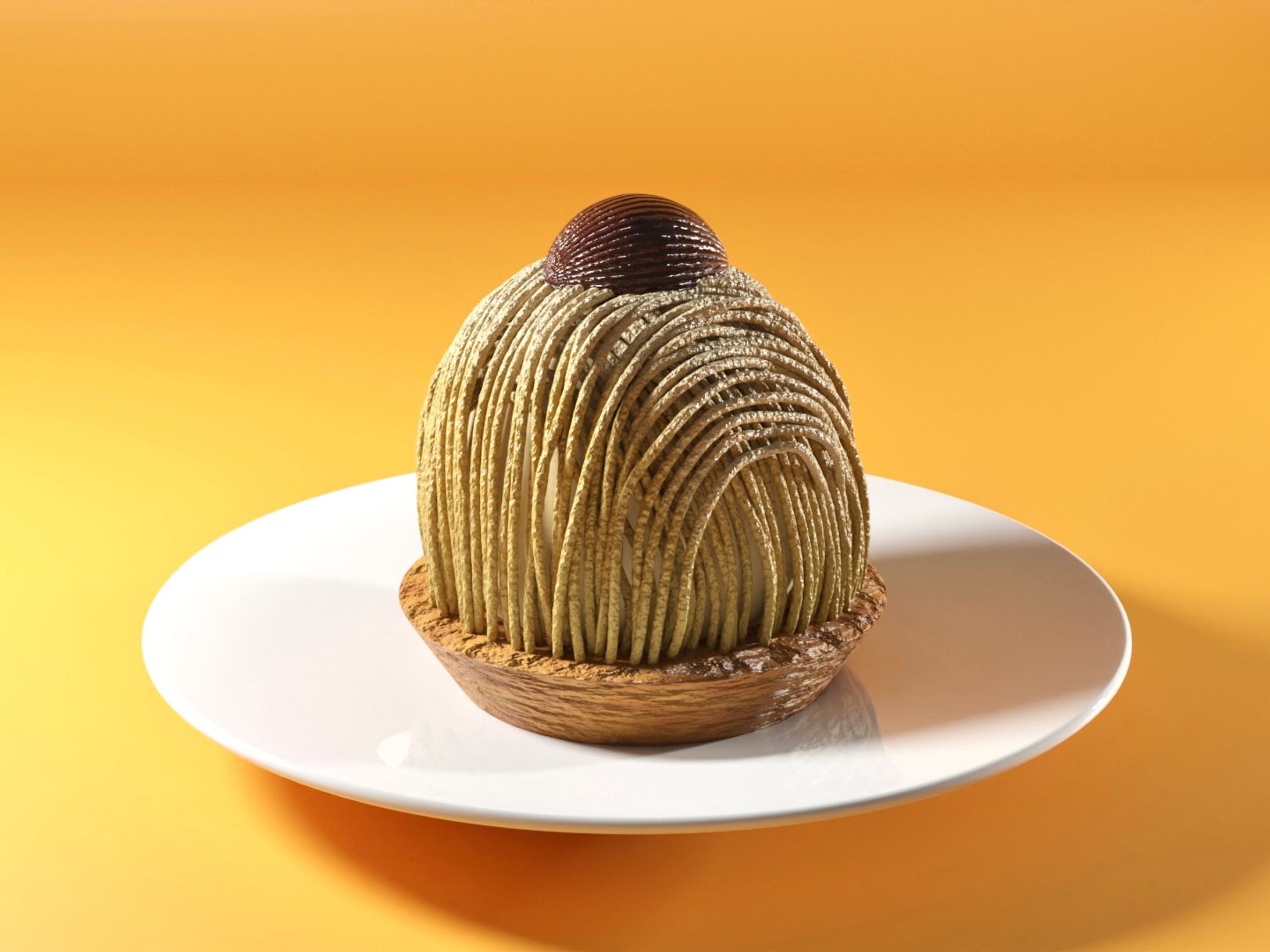 blender練習　モンブラン-1