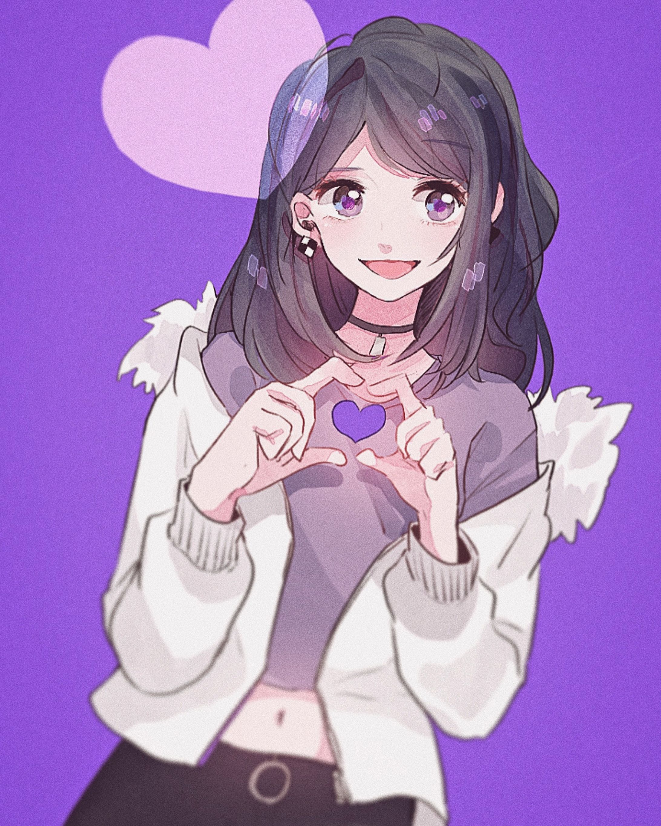 The color  hearts  series 💜-1