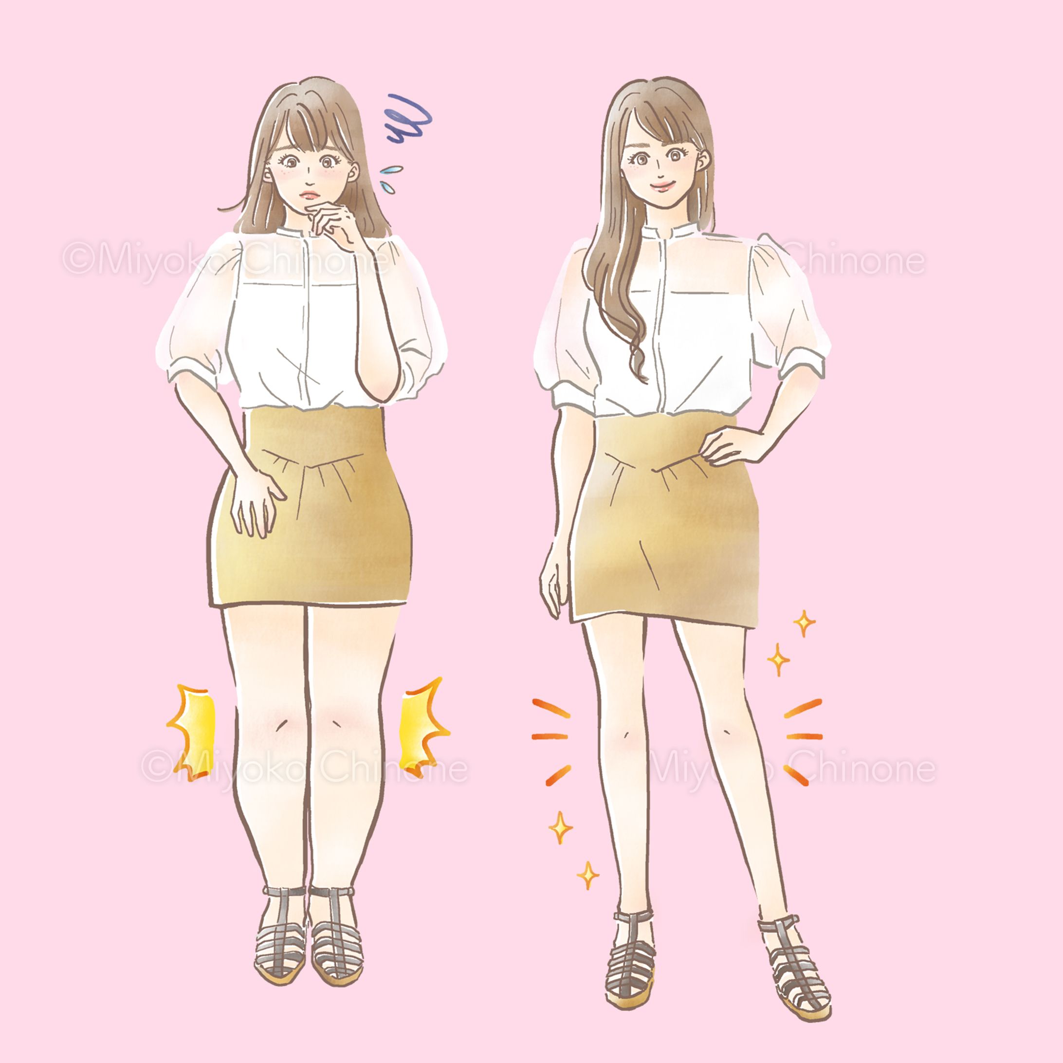 エステサロン　ラ・パレル様　LP用イラスト-1