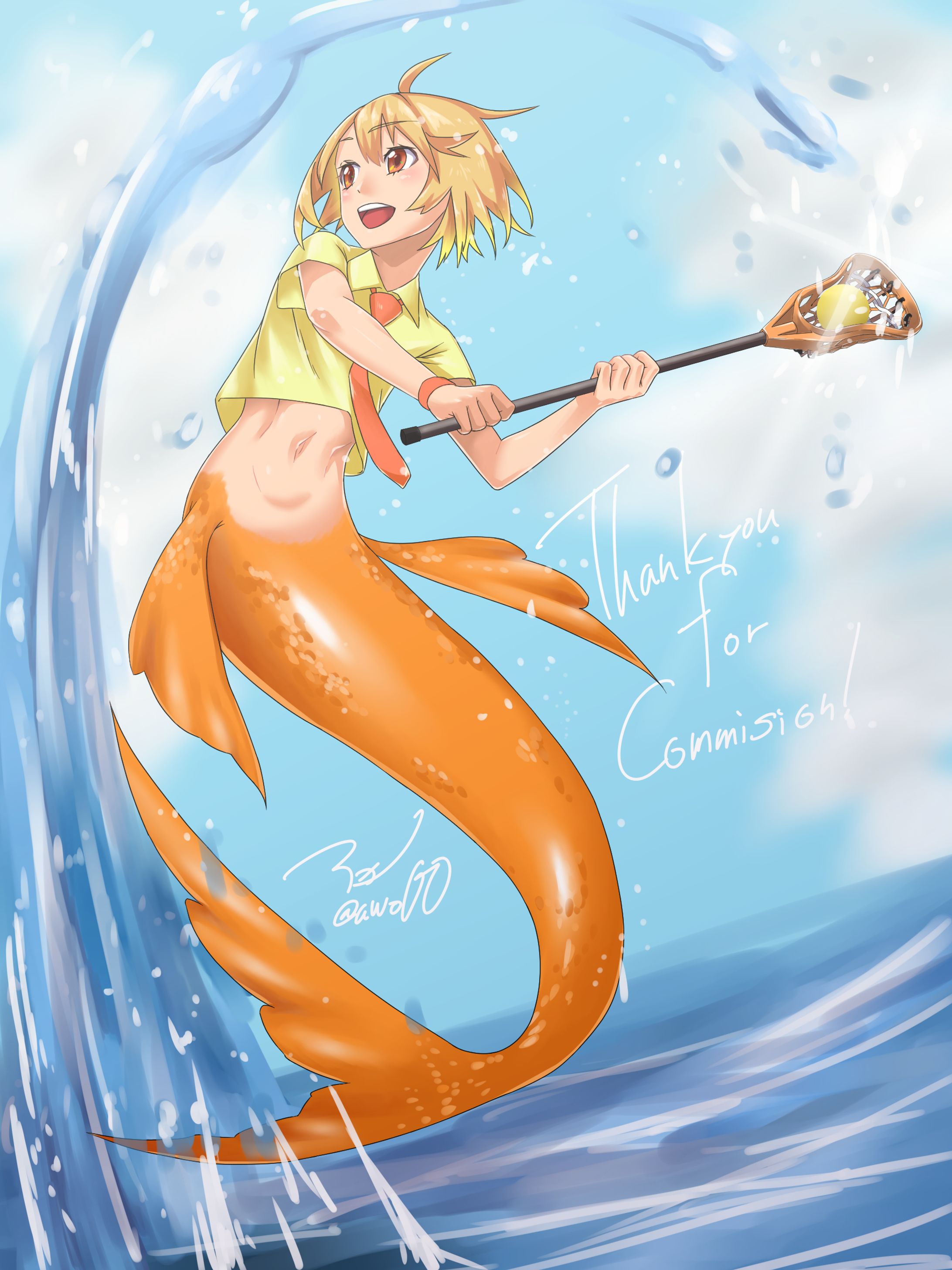 Commission：ラクロス人魚-1
