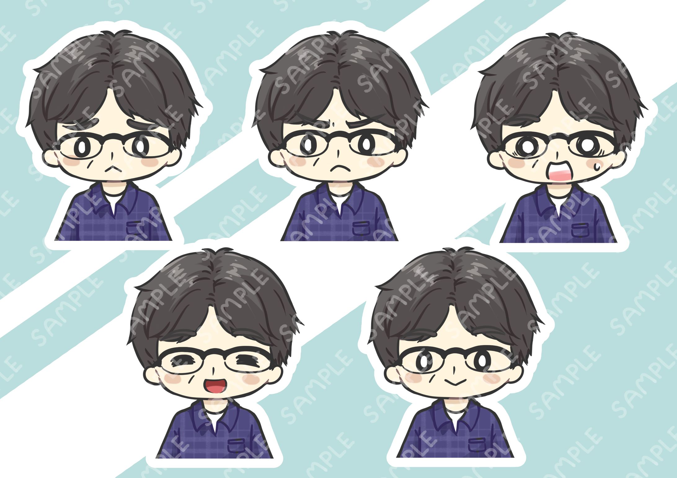 インスタ&アイコン用キャラクターイラスト-1