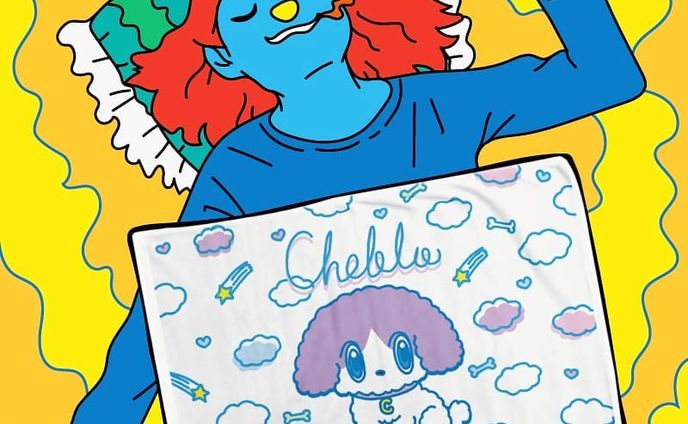 【MOKOWAN】ブランケット🐾🌟 #cheblo#ブランケット#ひざ掛け #もこもこ#あったかい#犬#こいぬ#dog#cute#laprobe
#fluffy#キャラクター#イラスト#オリジナル#pic#絵#character#sleep#original#ふわふわ#red#スズリ#puppy #グッズ#オンラインショップ#shop#blanket