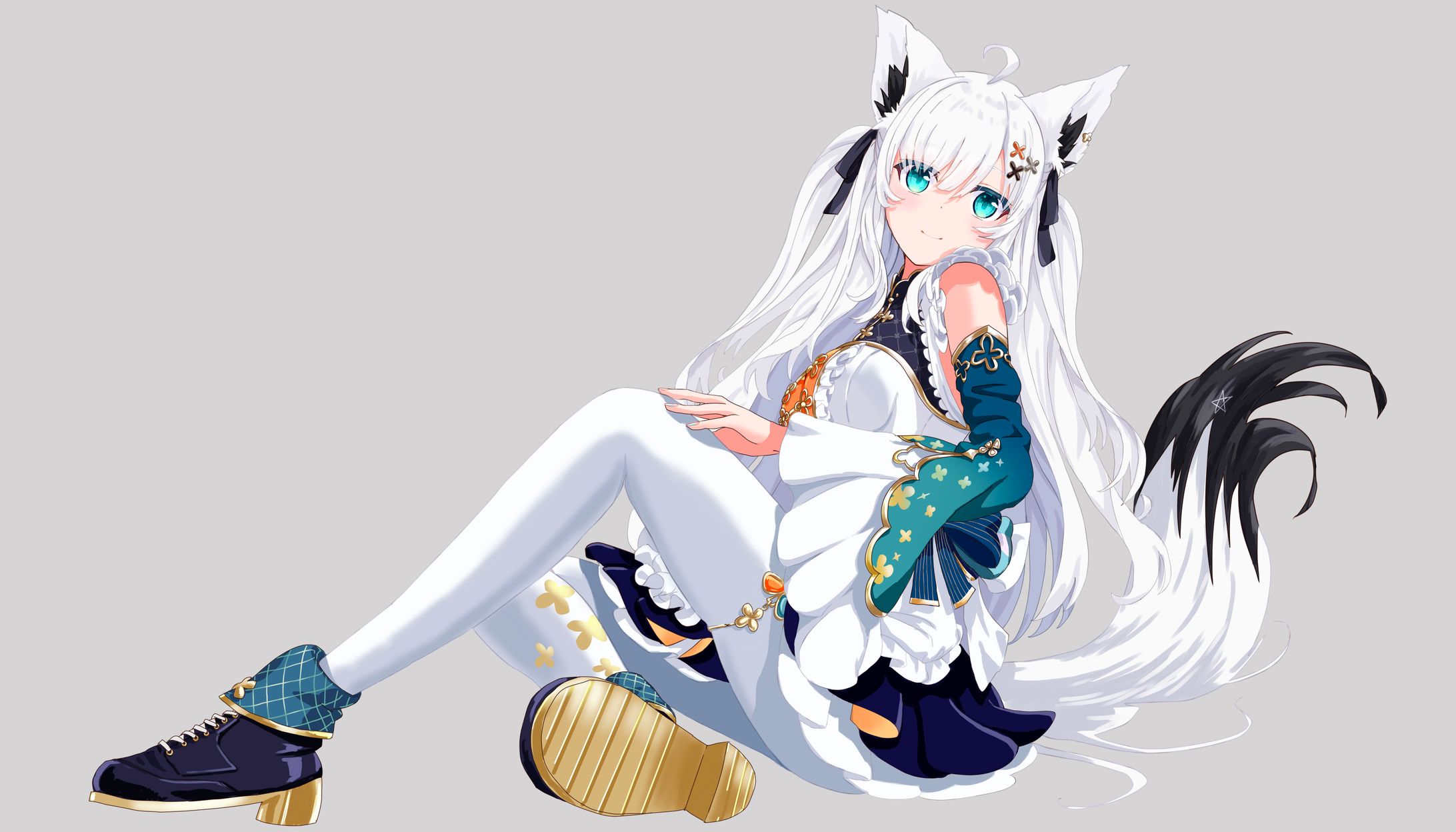 白上フブキメイド衣装-1