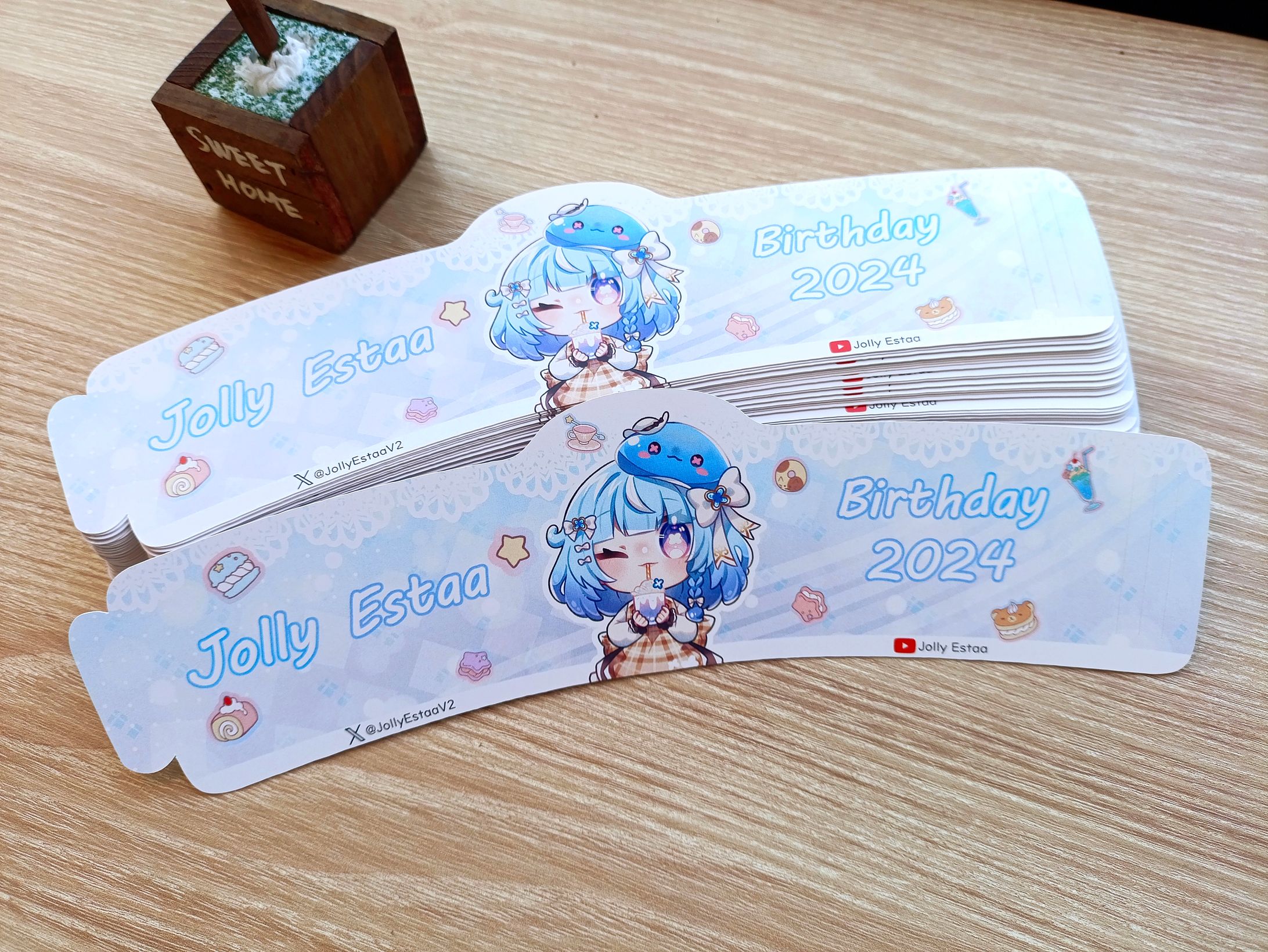 Commission: Jolly Estaa Birthday 2024 Cup Sleeve-1