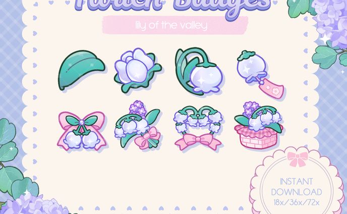 Lily of the Valley Sub Badges