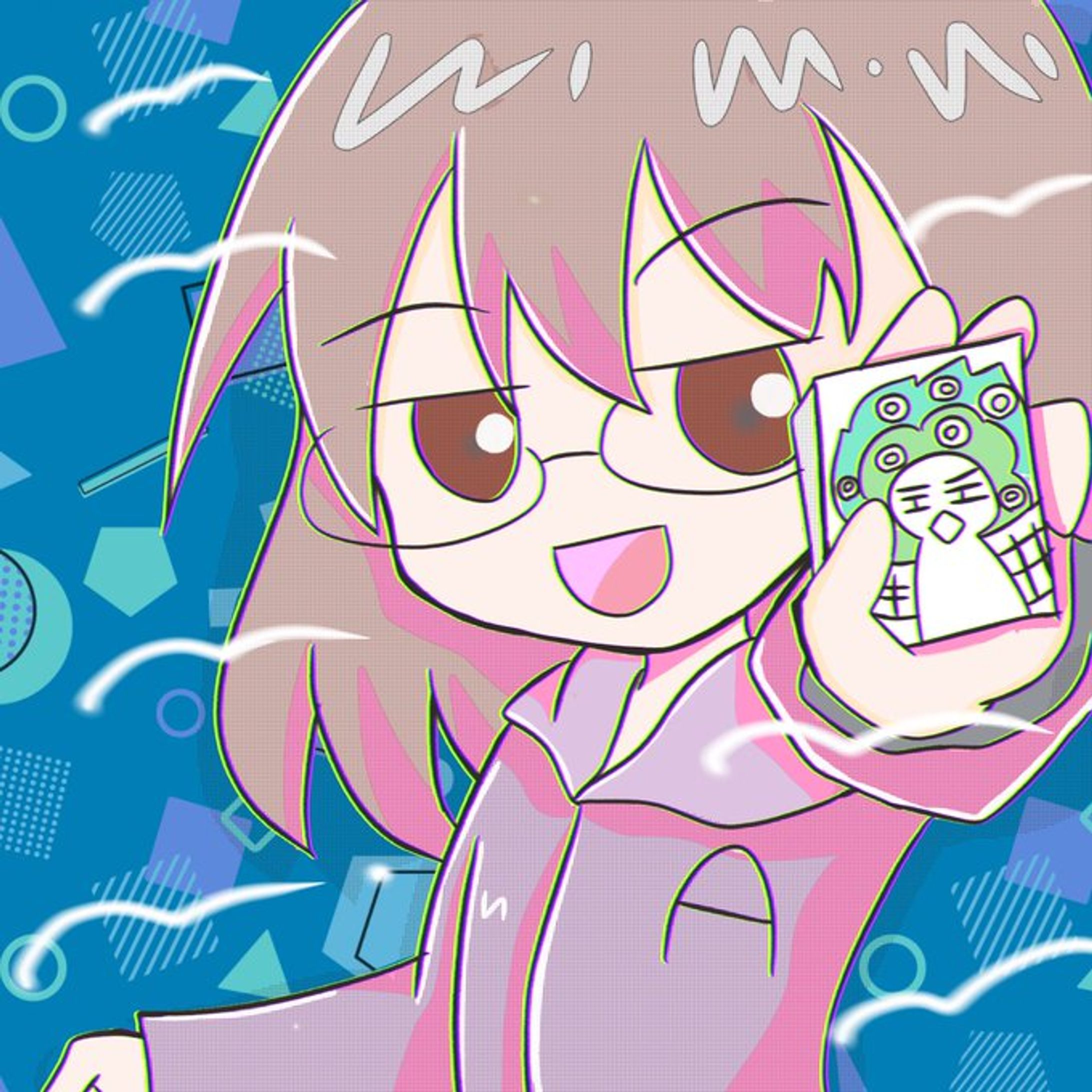 レトロポップなイラスト見本-1