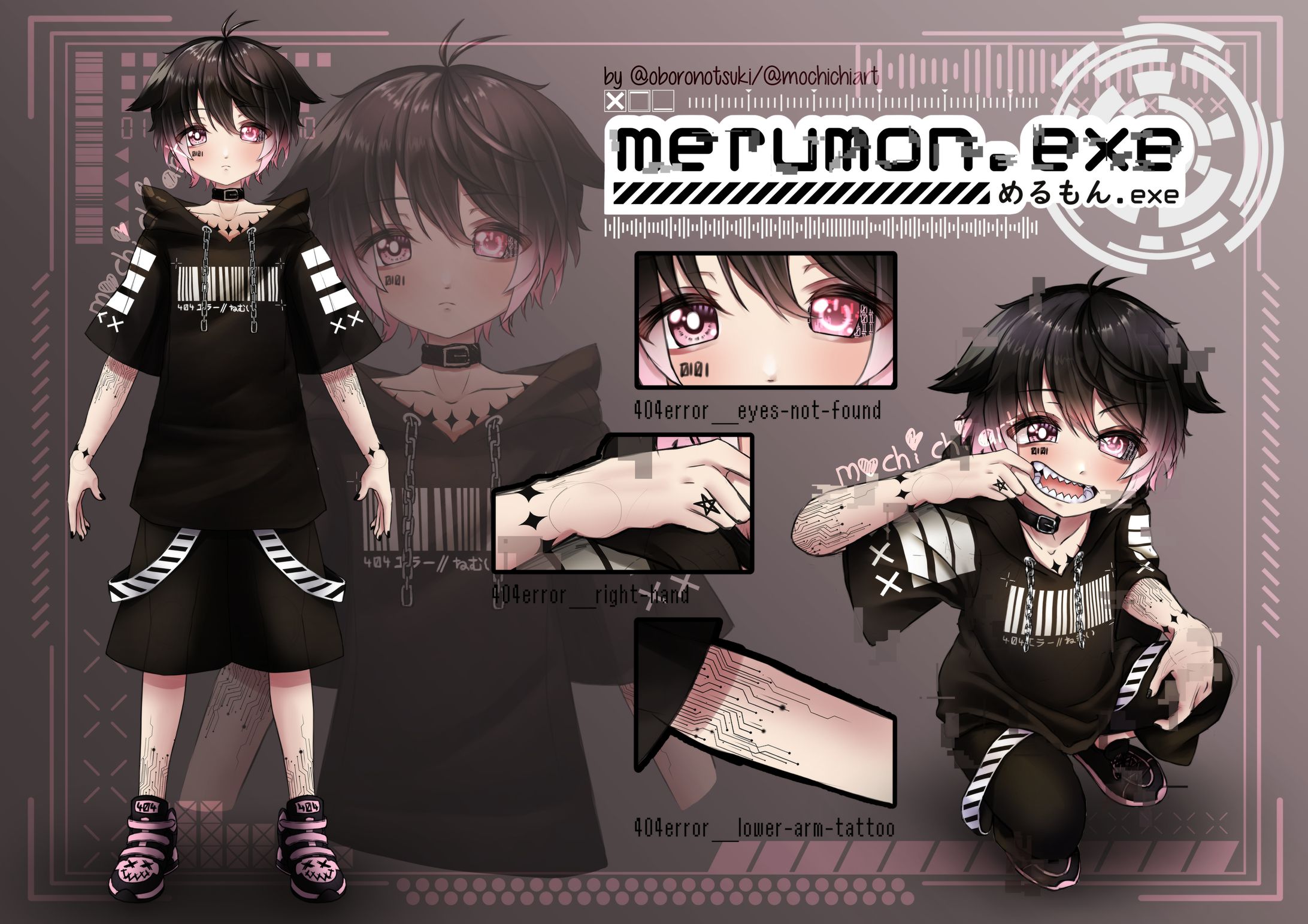 merumon.exe character sheet sketch-1