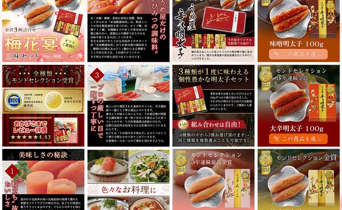 楽天ショップの商品画像兼LP