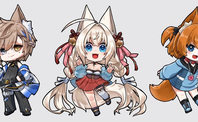 Vtuber Chibi illustration