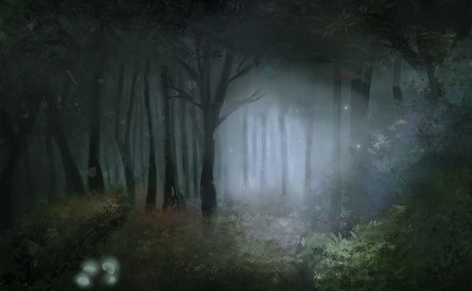 魔女の住む神秘の森