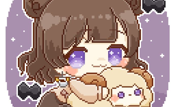 【おひつじめぇさん】ドットイラスト【Vtuberさん】