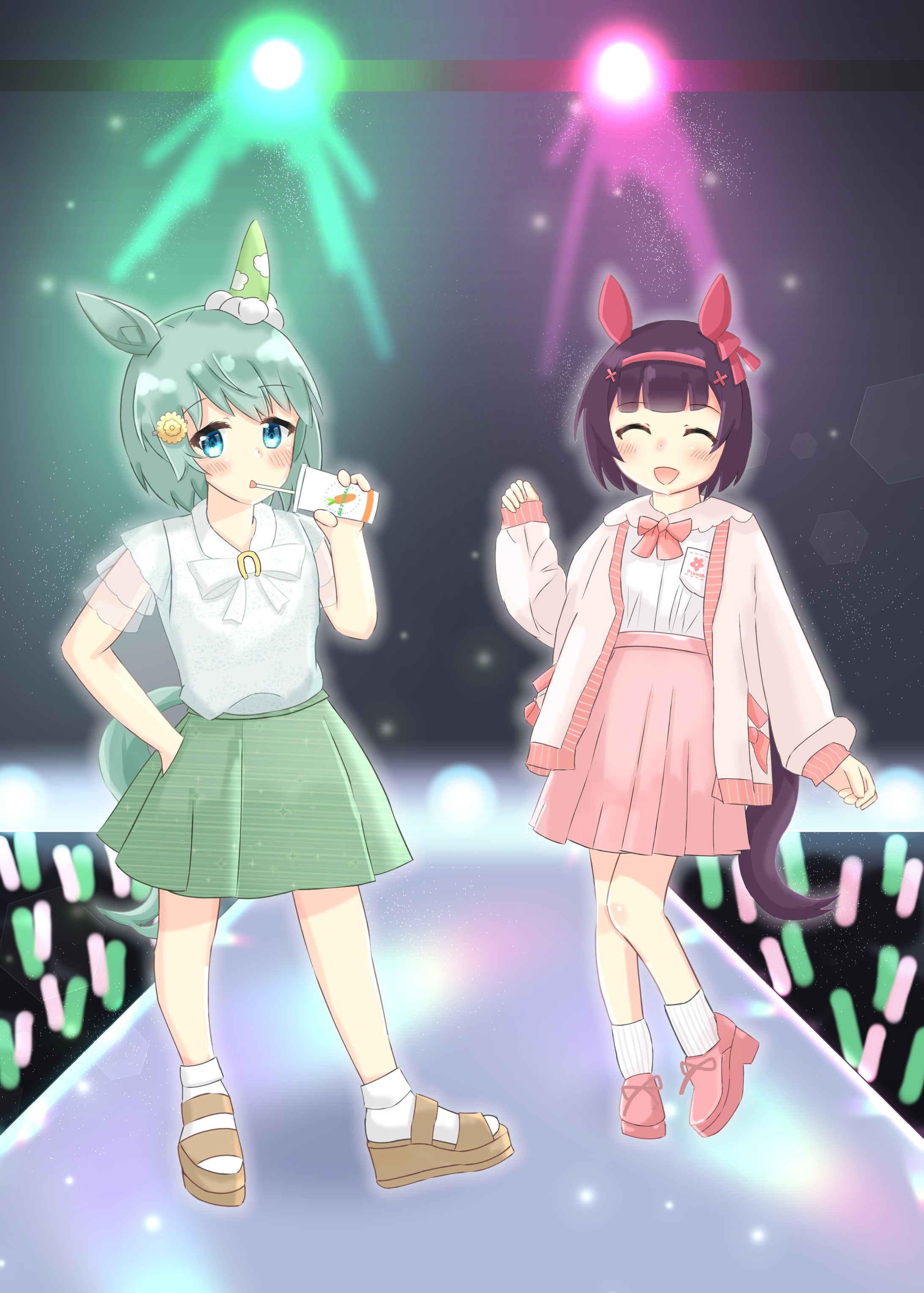 お揃いフラウンスファッションショー-1