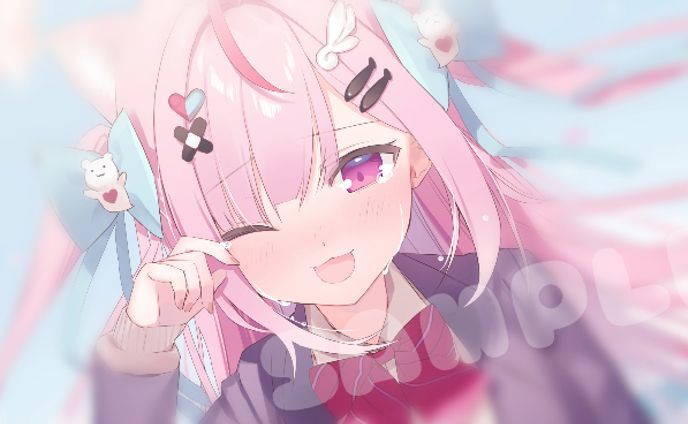 【works】結城さくな様　限定壁紙イラスト