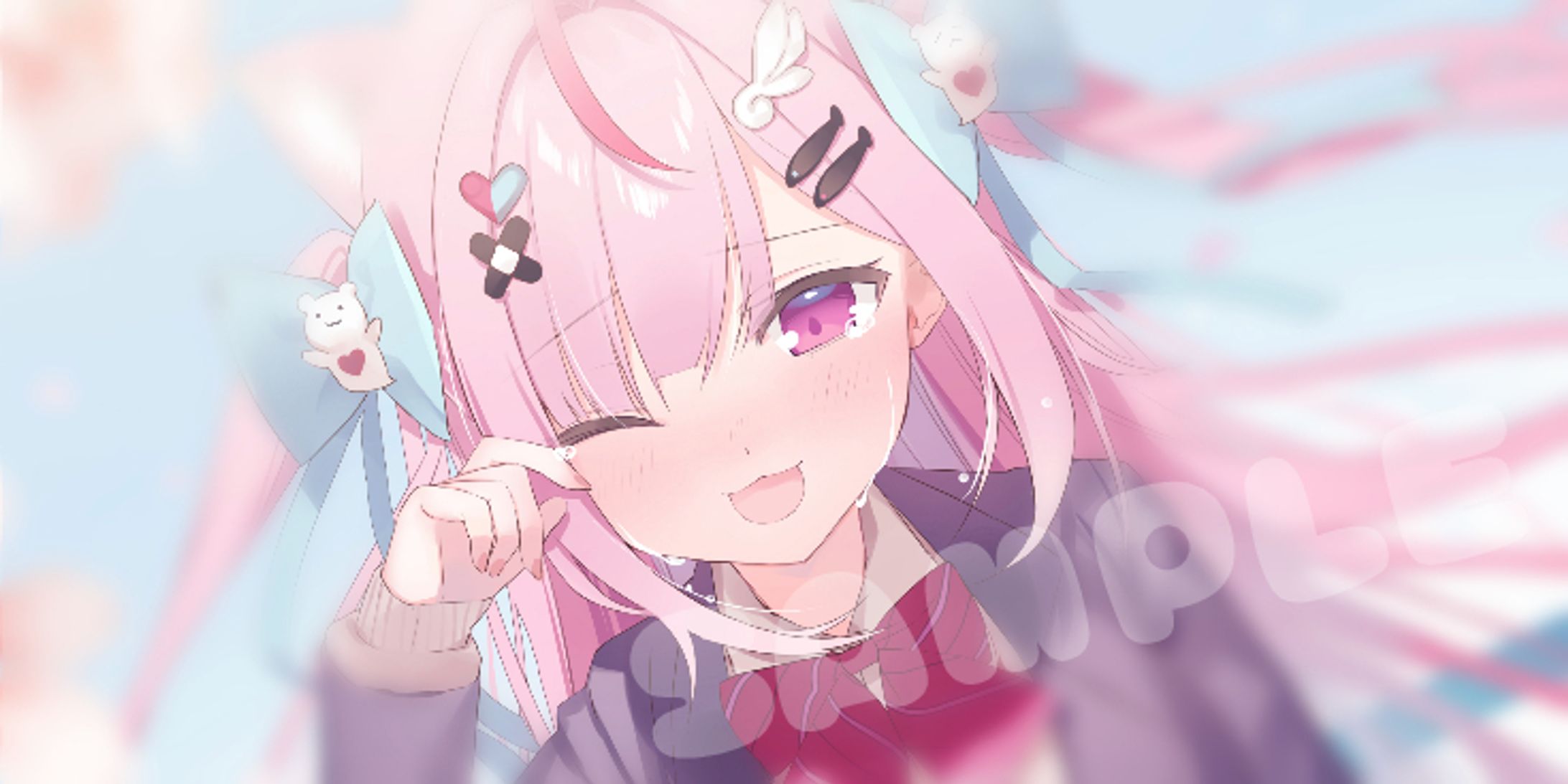 【works】結城さくな様　限定壁紙イラスト-1