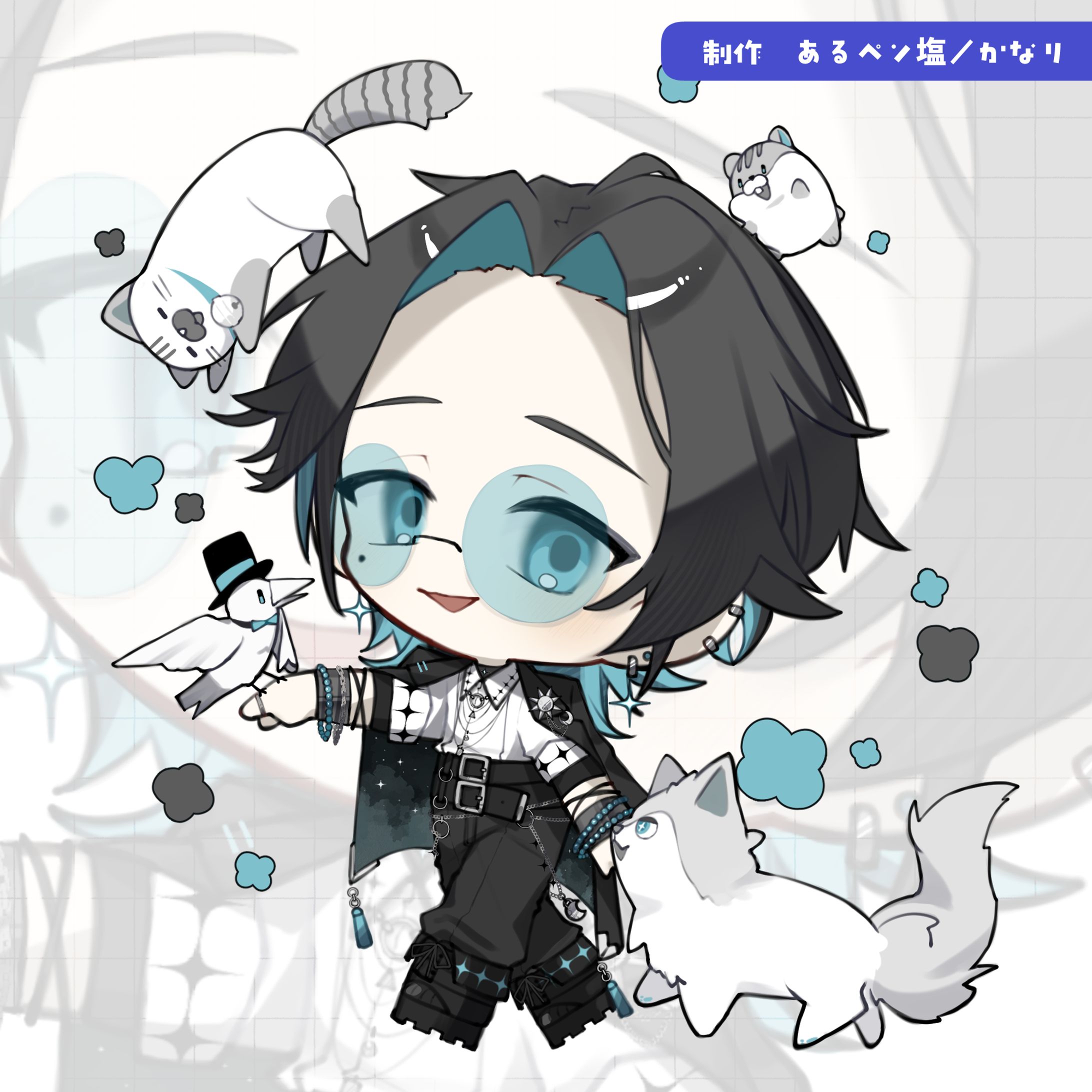 【commission】生月うるえ様【ちびキャライラスト】-1