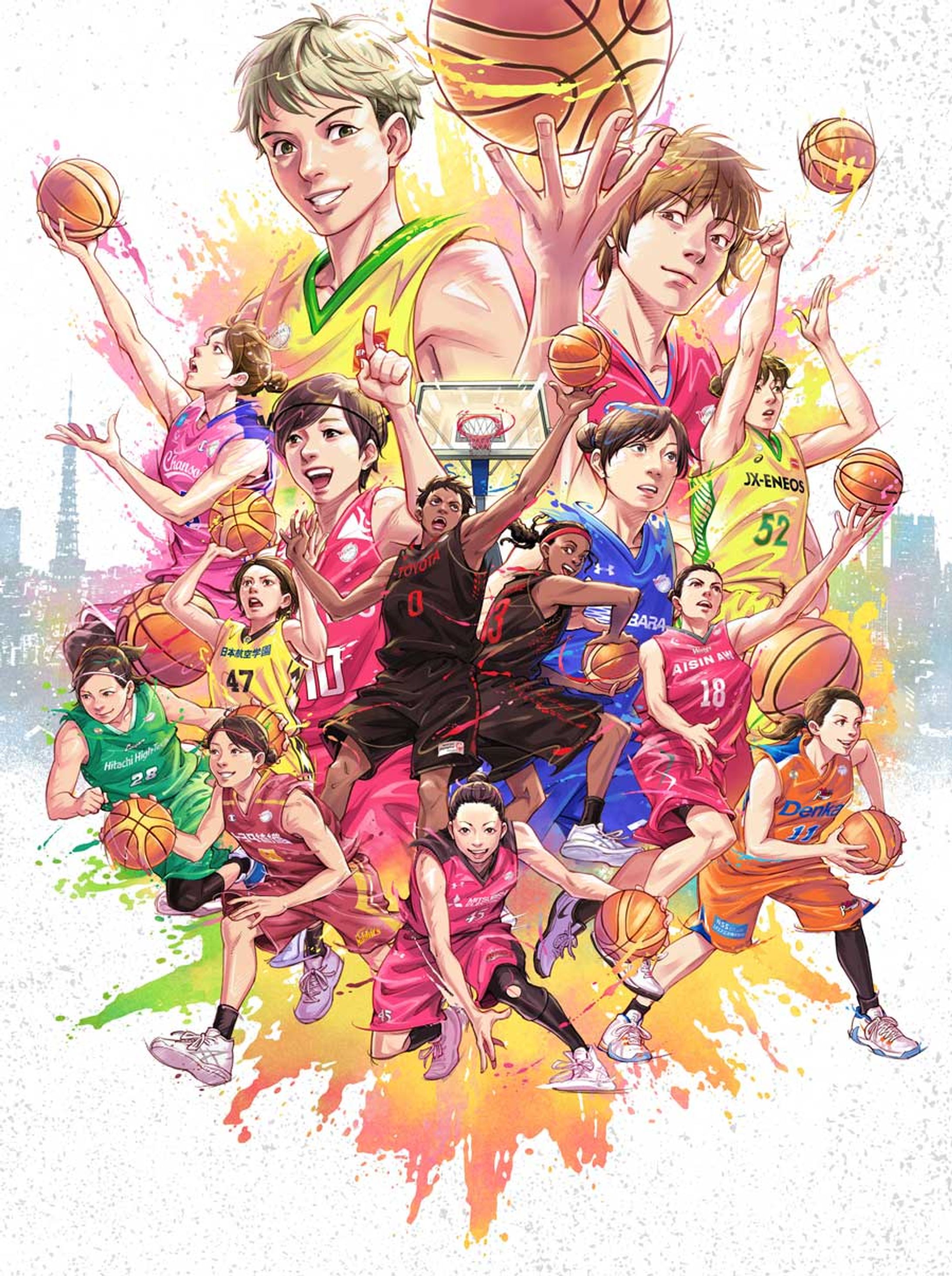 【WORK】🏀Denka presents Wリーグオールスター2019-20 キービジュアル-1