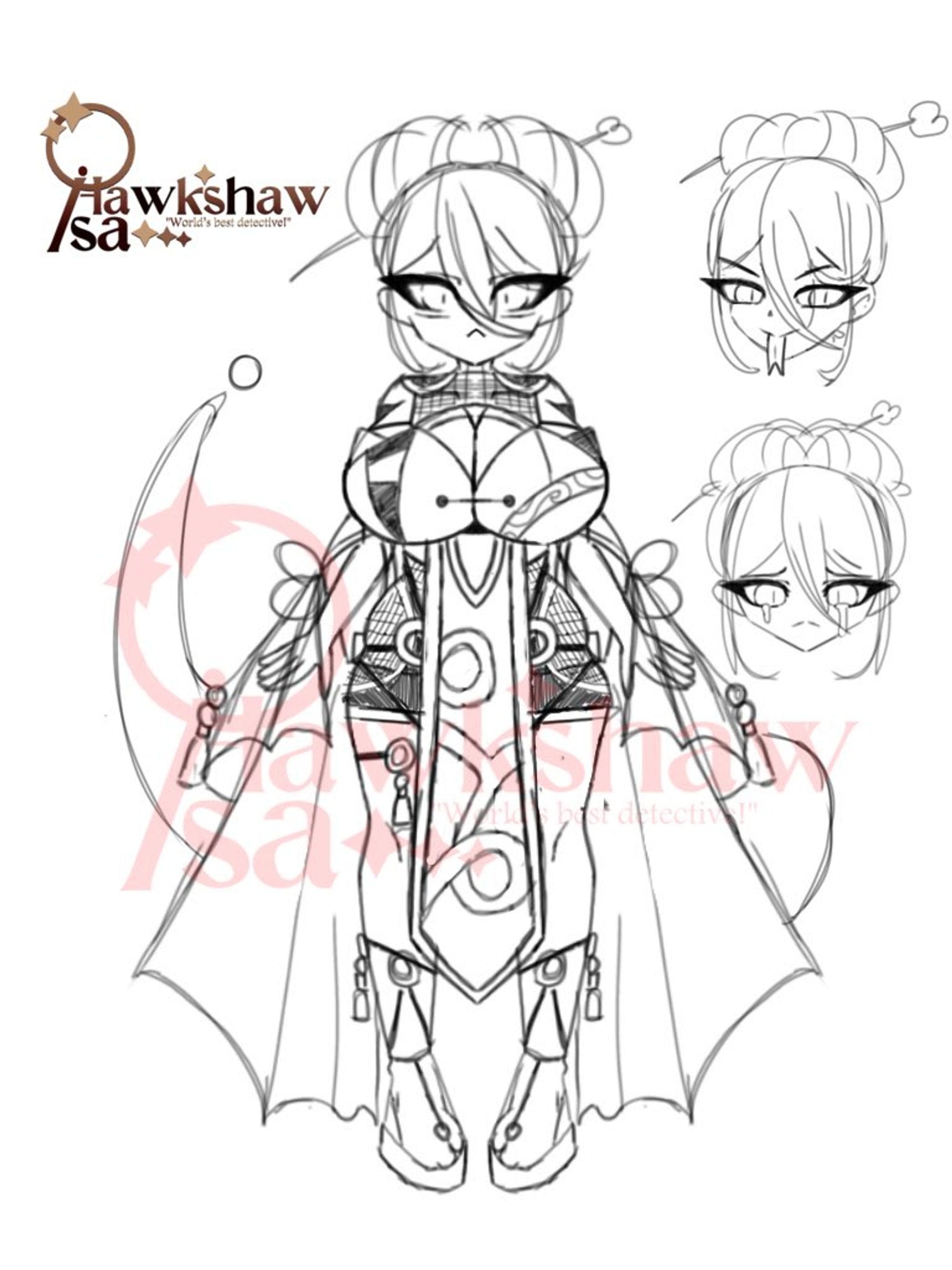 Evil Snake Girl (Character Design)-1