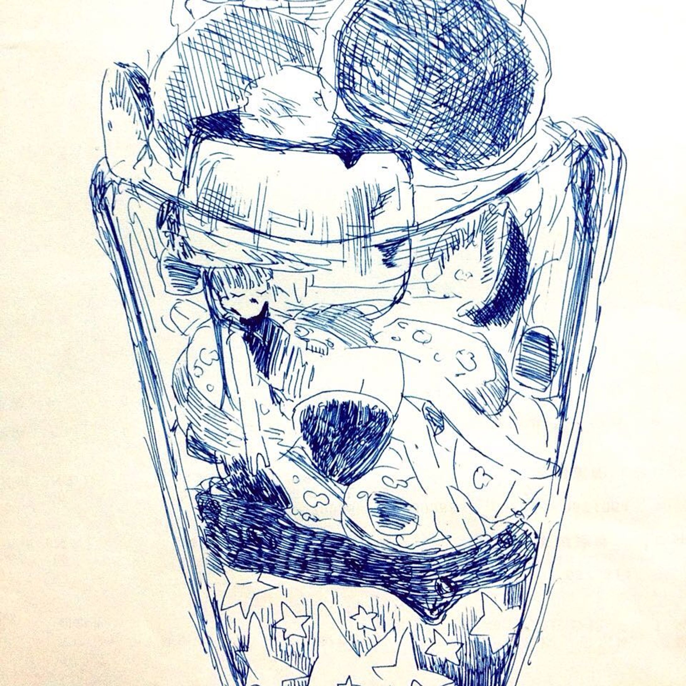 #イラスト #ボールペンイラスト #アナログイラスト-1