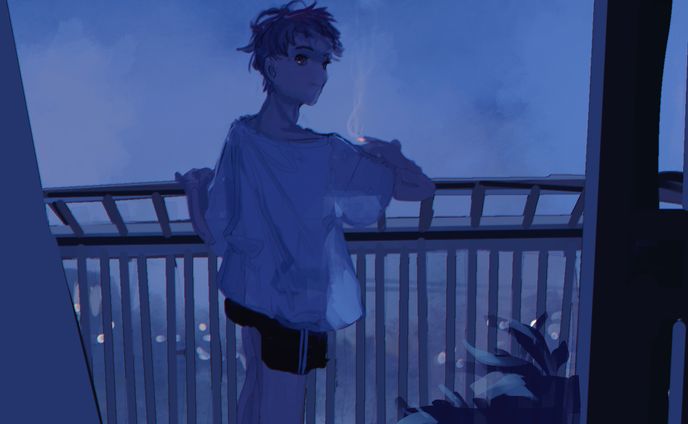 Blue morning