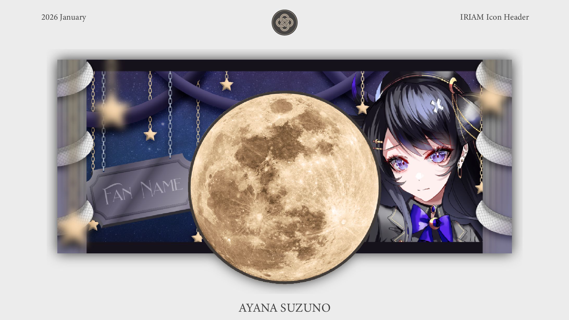 IRIAM HEADER & ICON-RING : 盈月そら-1