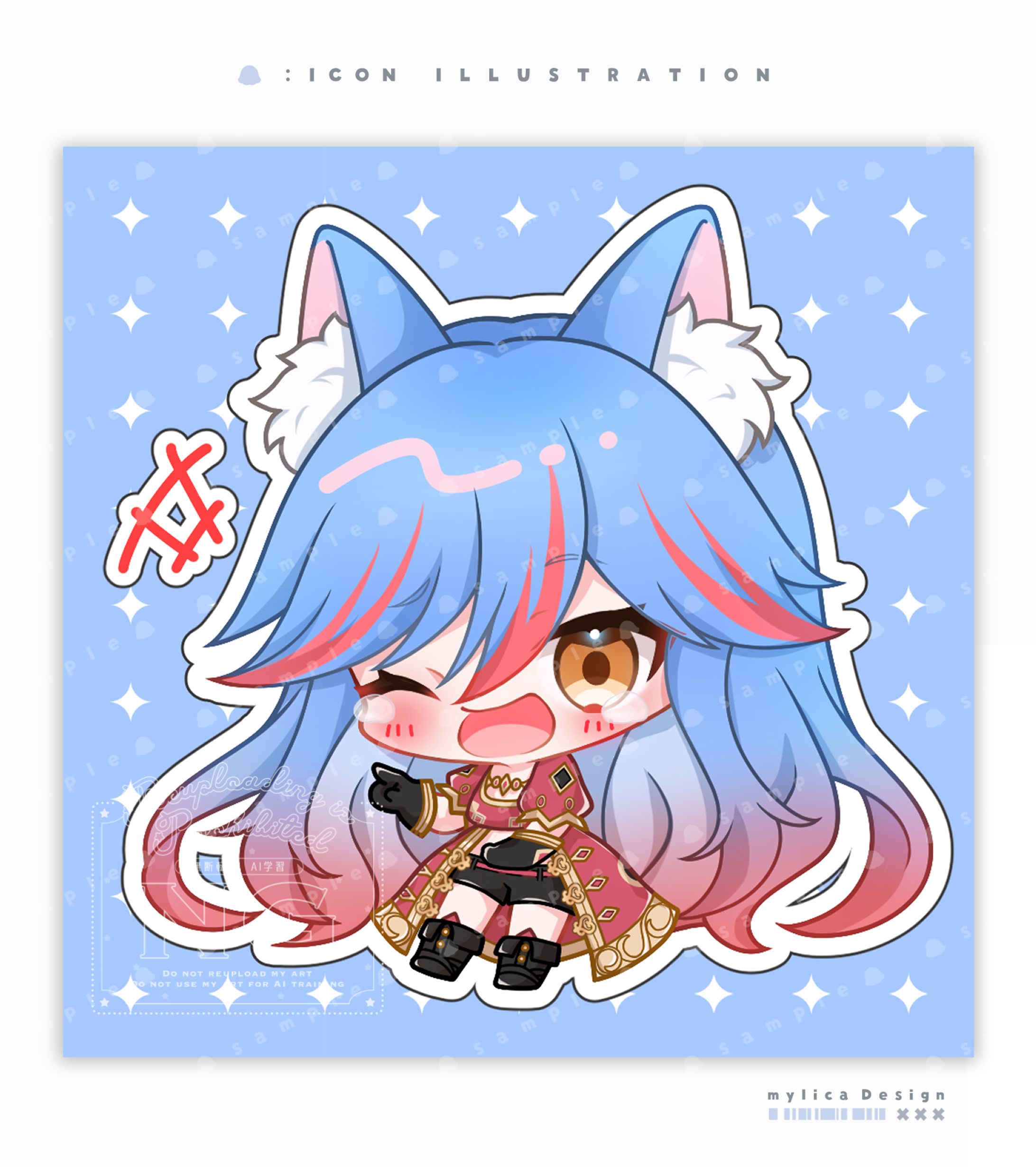 レヴィア・L・マクロバーツ / ICON ILLUSTRATION-1