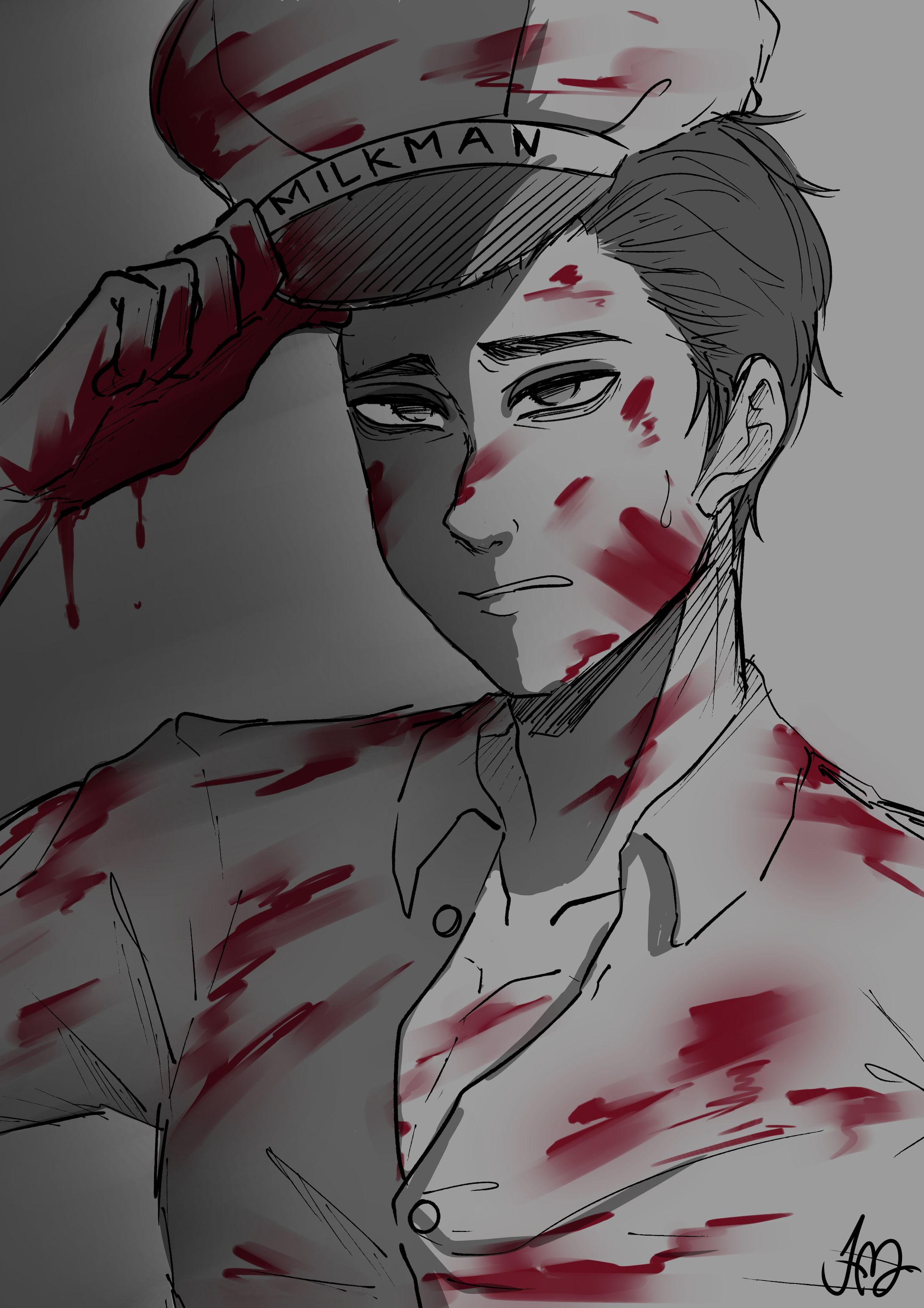 Artwork - Bust up, sketch 2/4/2024-1