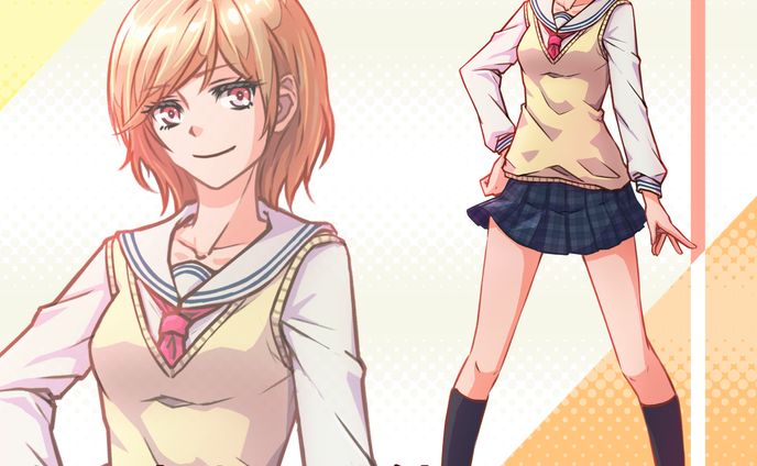女子高生（立ち絵）