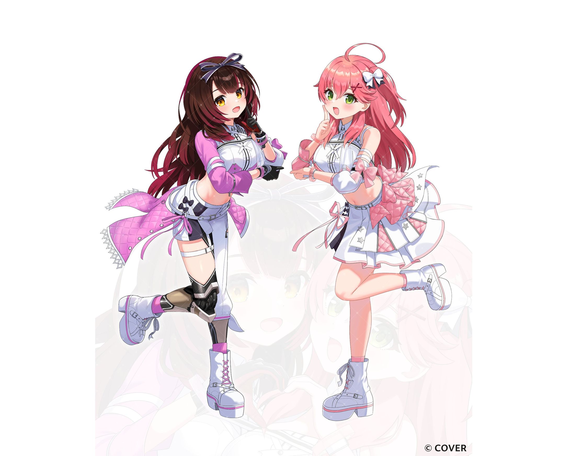 ホロライブ アタシポンコツアンドロイド/ さくらみこ×ロボ子さん feat.桃鈴ねね・風真いろは・一条莉々華 (cover)  のMVイラスト-1