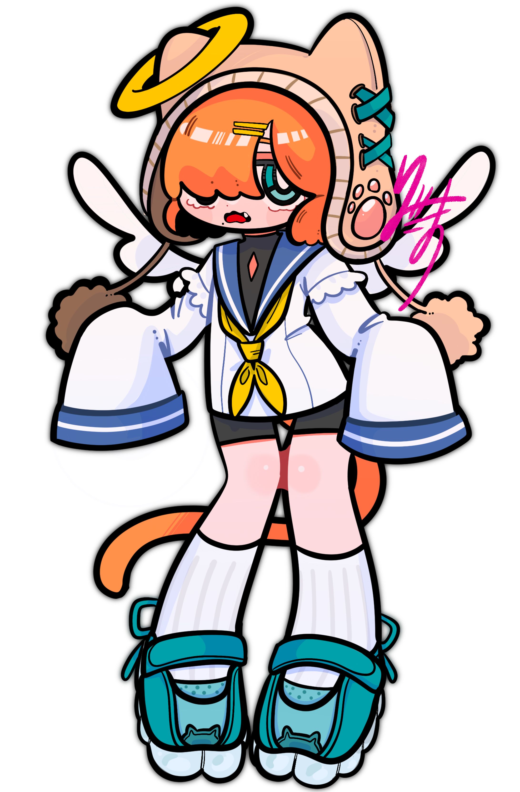 【創作】天使のよもぎちゃん-1