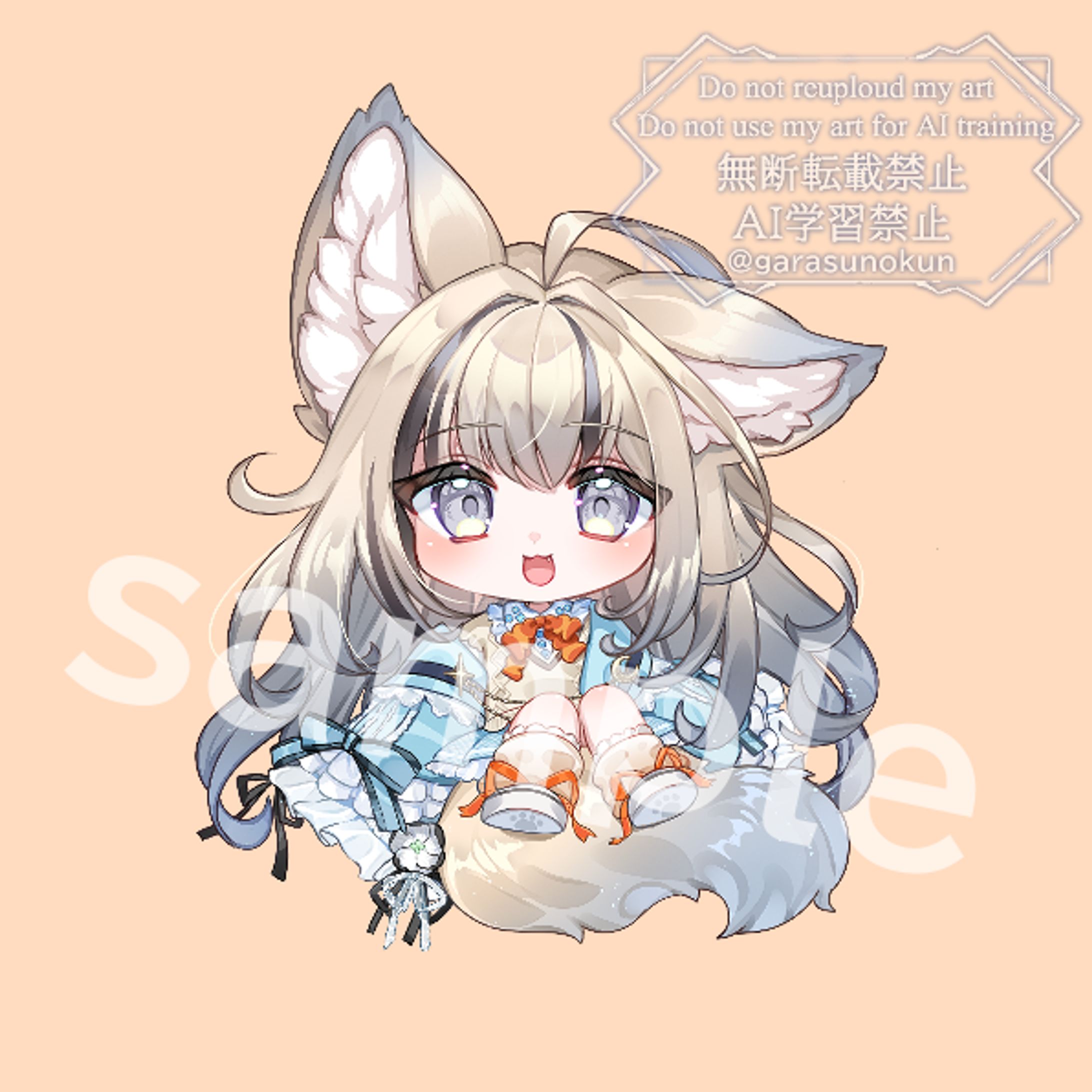 狐乃ねむ様ちびキャライラスト-1