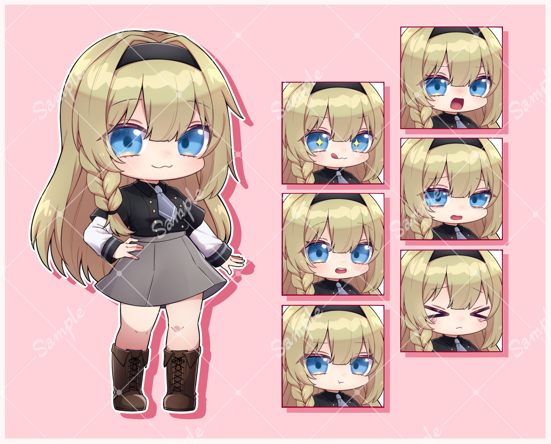 【お仕事】ポテチ様　動画用立ち絵SDイラスト-1