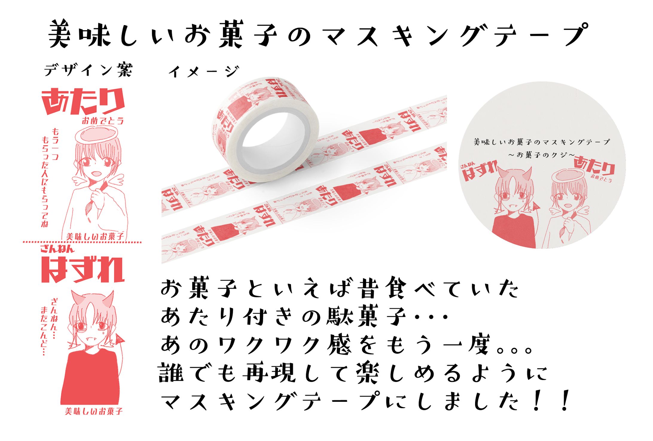 お菓子のマスキングテープ-1