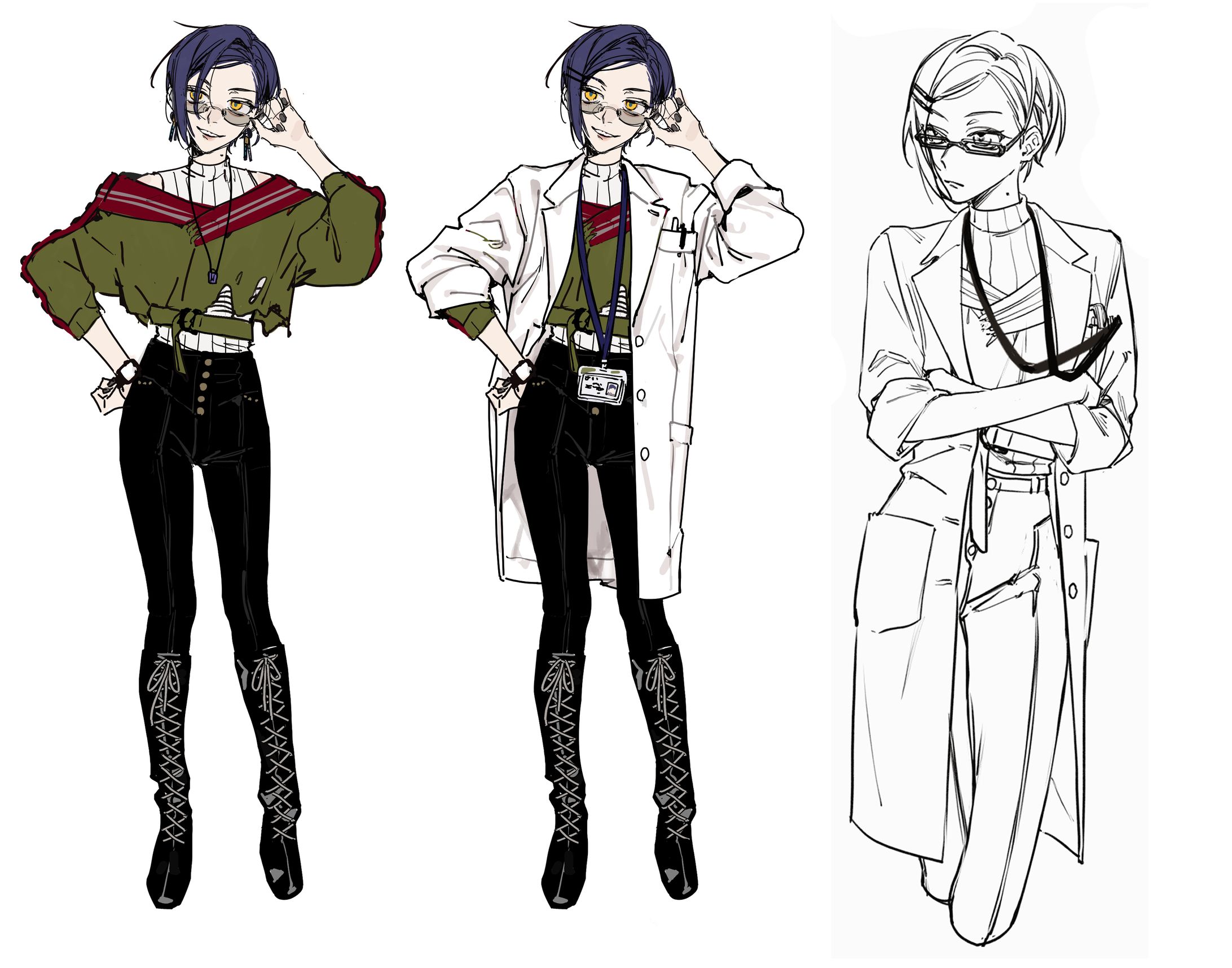 22/0605 スケッチ⇢立ち絵-1