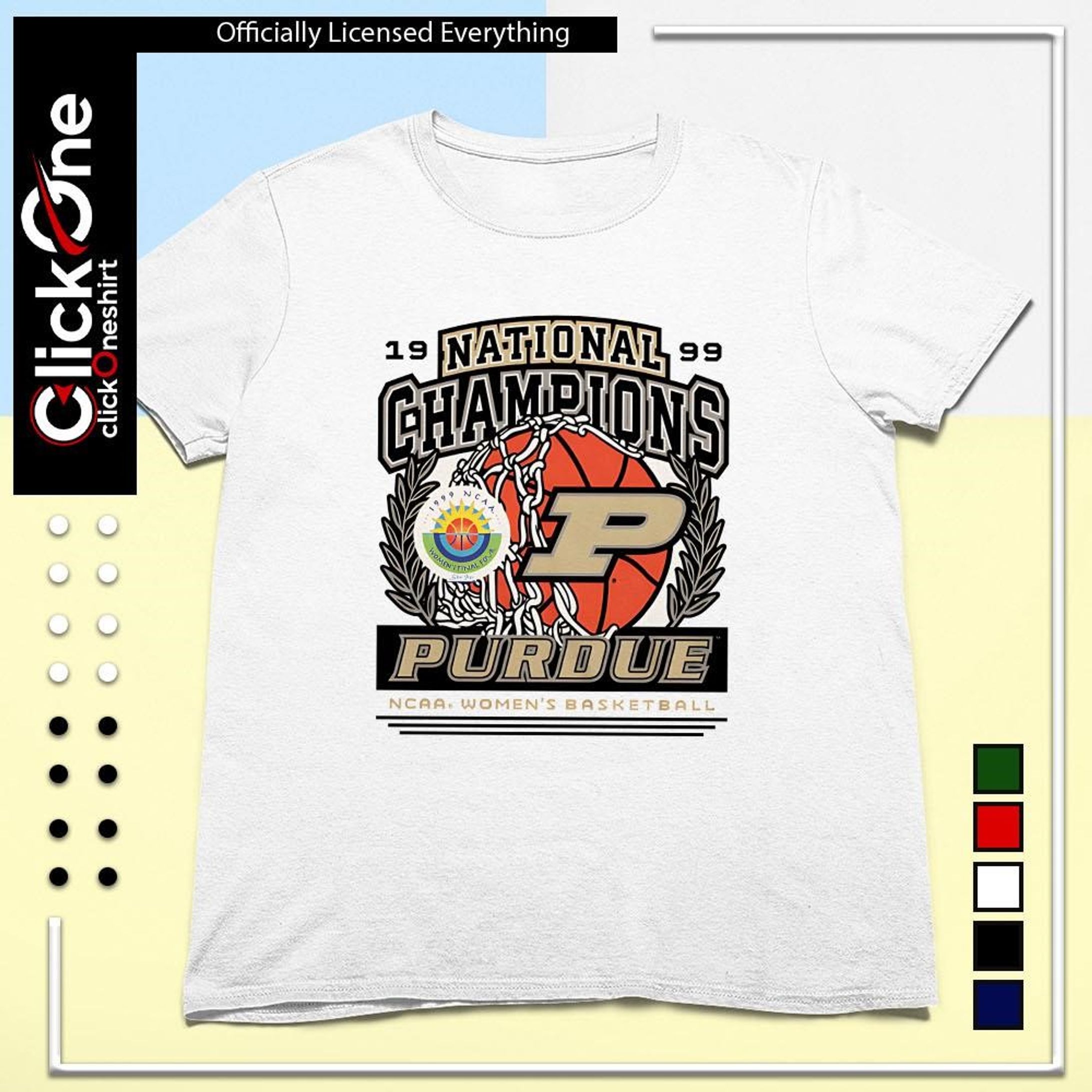 Purdue Women’s Basketball 1999 – Vintage Champions Tribute Shirt-1