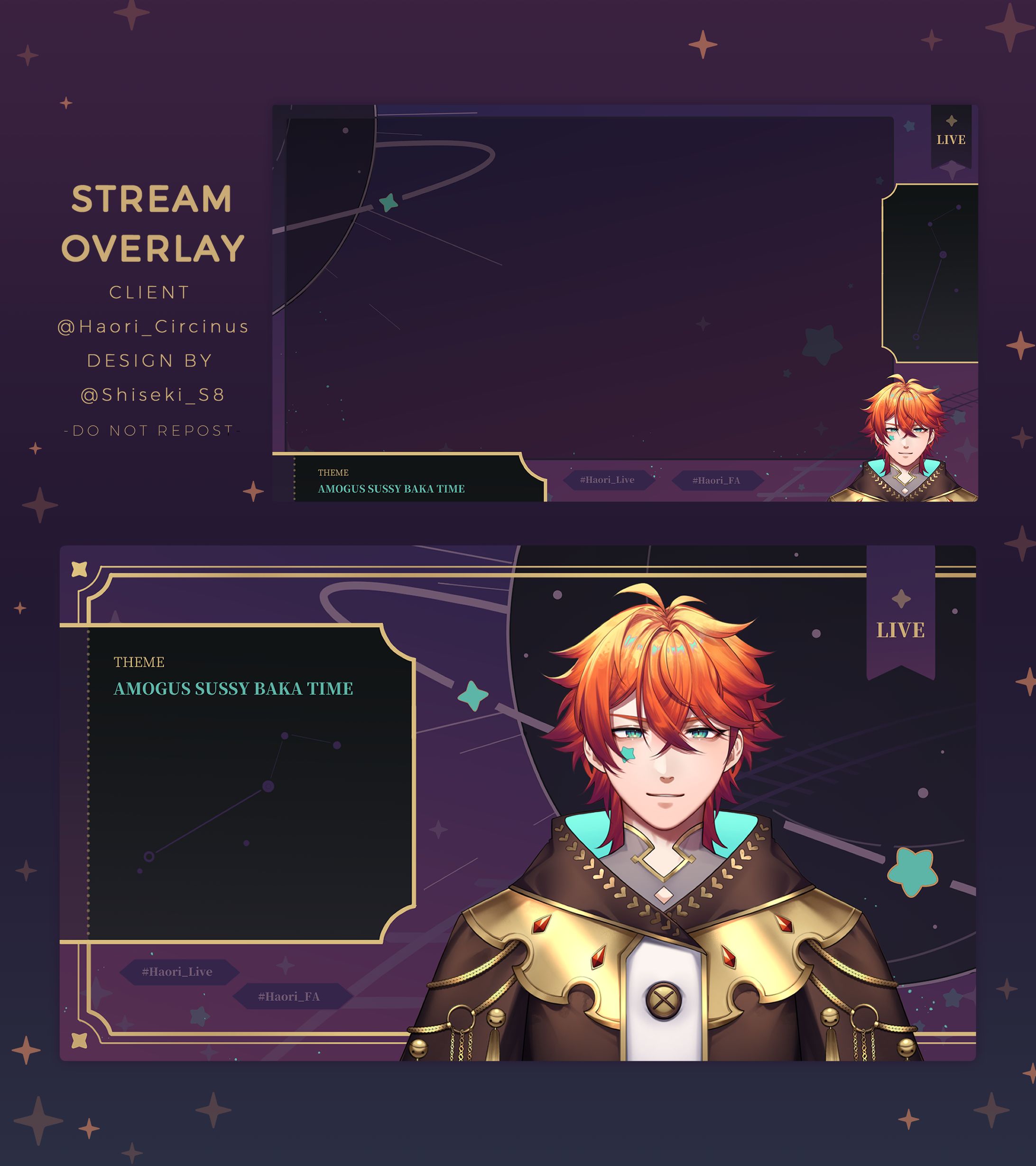 Stream Overlay & Nametag Overlay Design-1