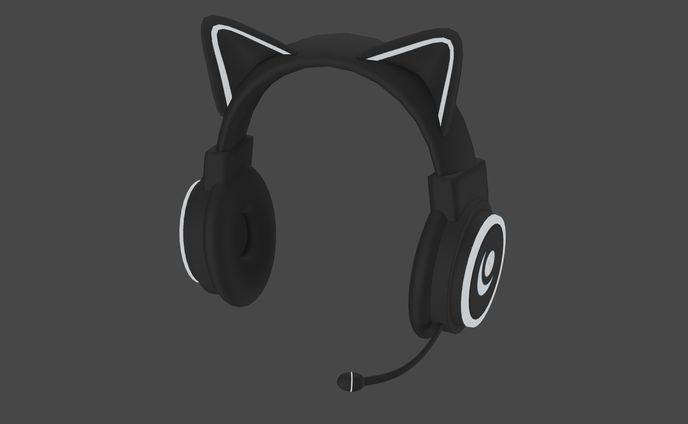 猫耳ヘッドセット（ヘッドフォン）