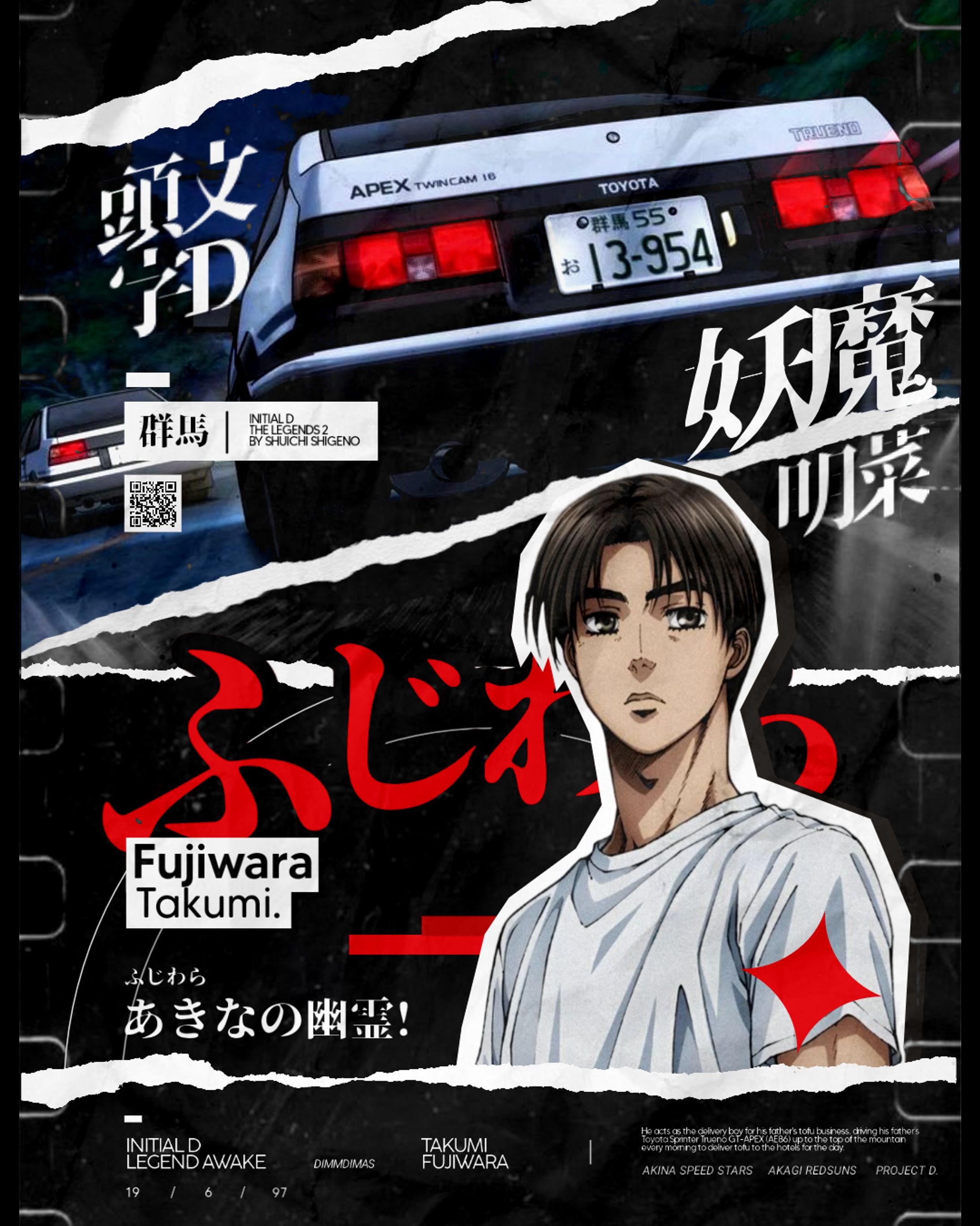 Anime Poster | Takumi Fujiwara-1