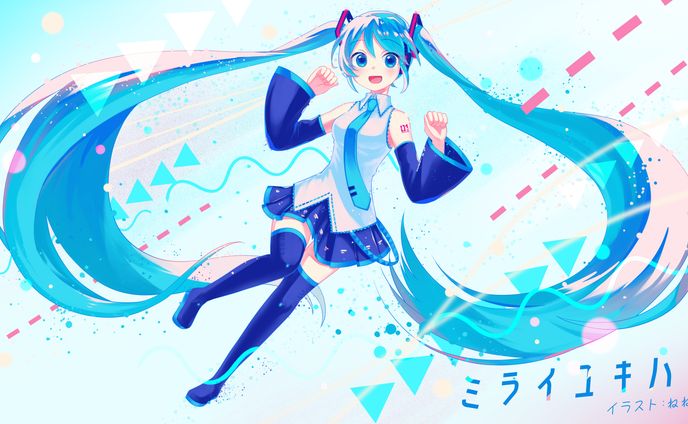 初音ミク動画用イラスト