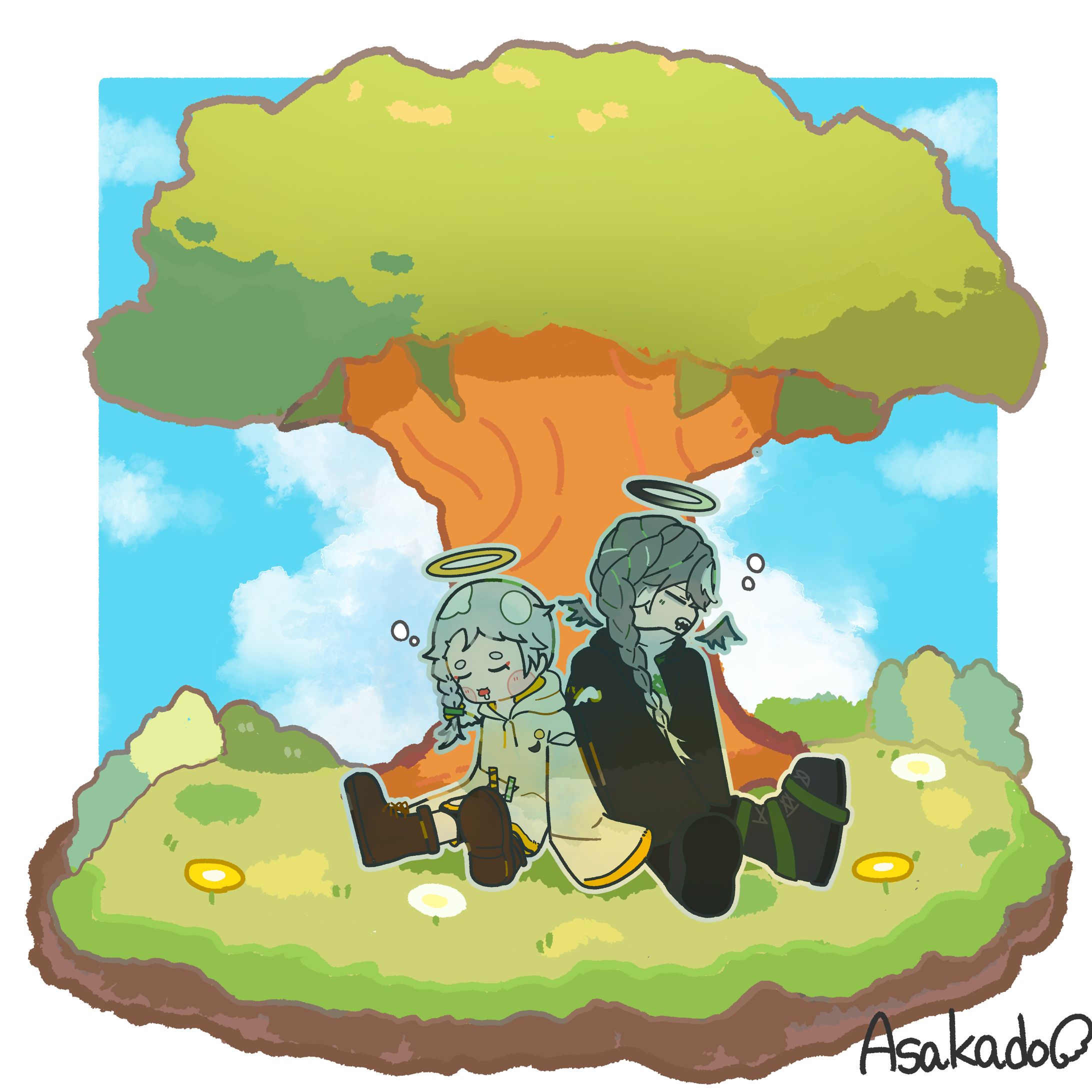 ヴィネット風イラストまとめ-1