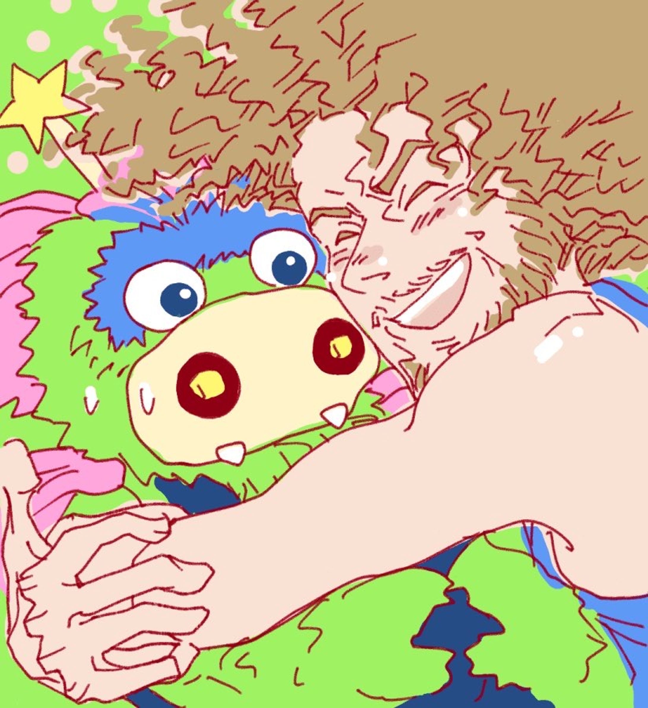 NBA オーランドマジックのスタッフさん（Stuff the Magic Dragon）とロビン・ロペス-1