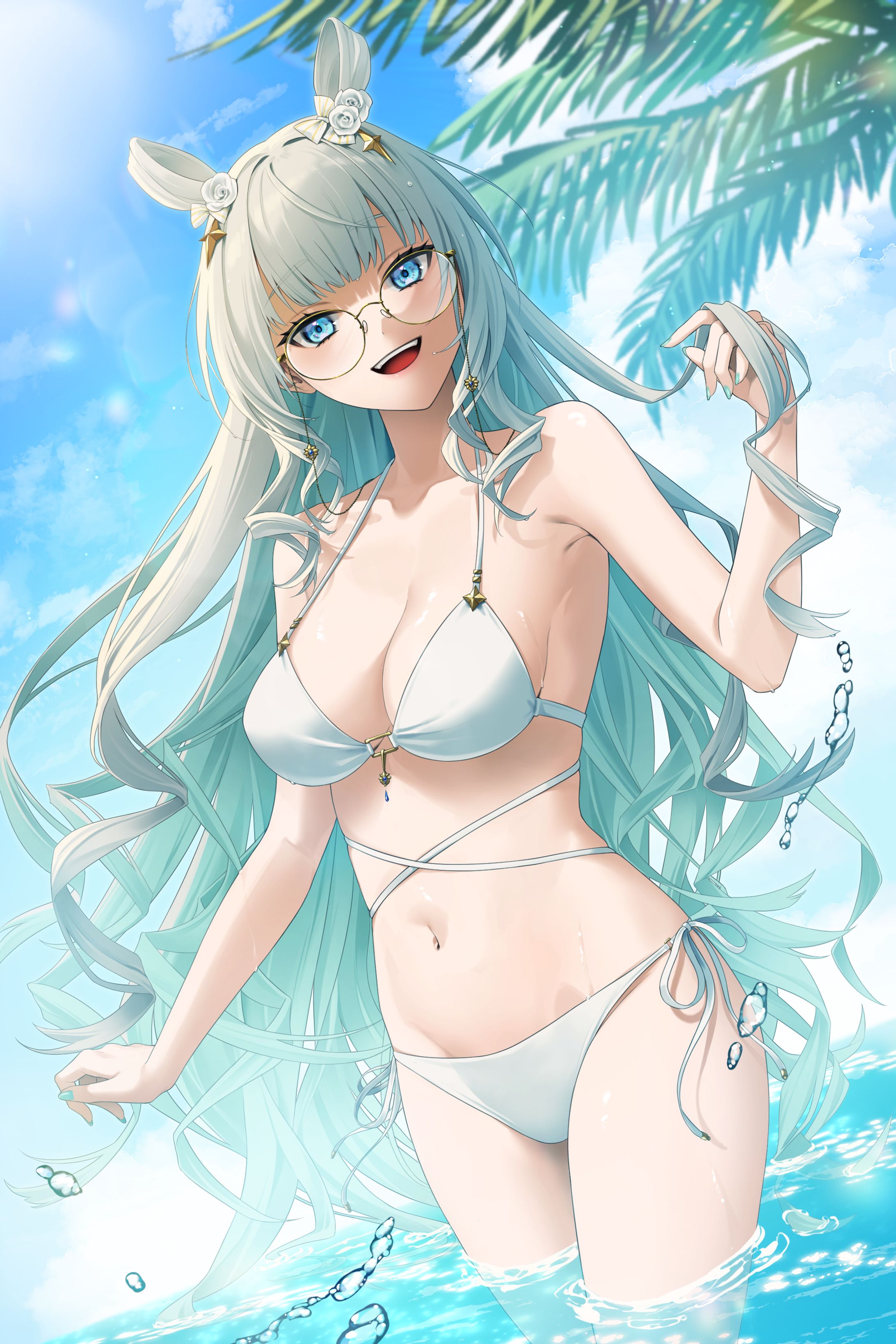緑翠マナ様　夏イラスト-1